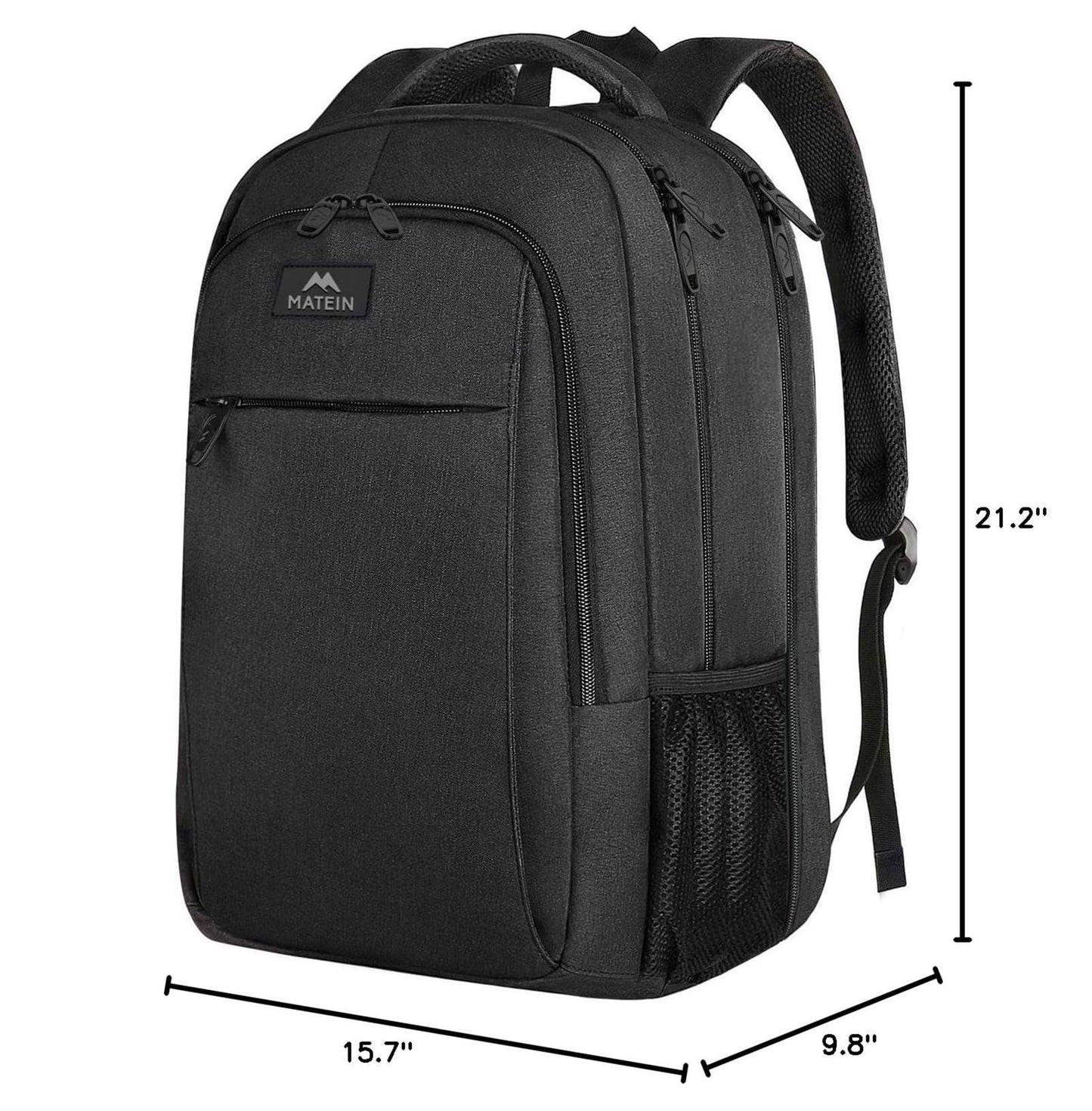 MATEIN Extra Large Travel Backpack, TSA Friendly 18.4 Inch Laptop Backpack, Anti Theft Flight Approved Business Work College Computer Backpack Big Bag for Women Men, Black