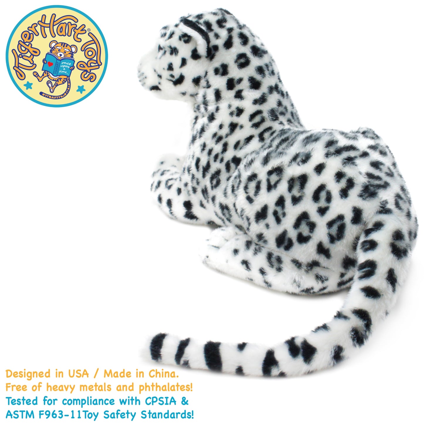 VIAHART Sinovia The Snow Leopard - 17 Inch Stuffed Animal Plush Snow Cat - by TigerHart Toys