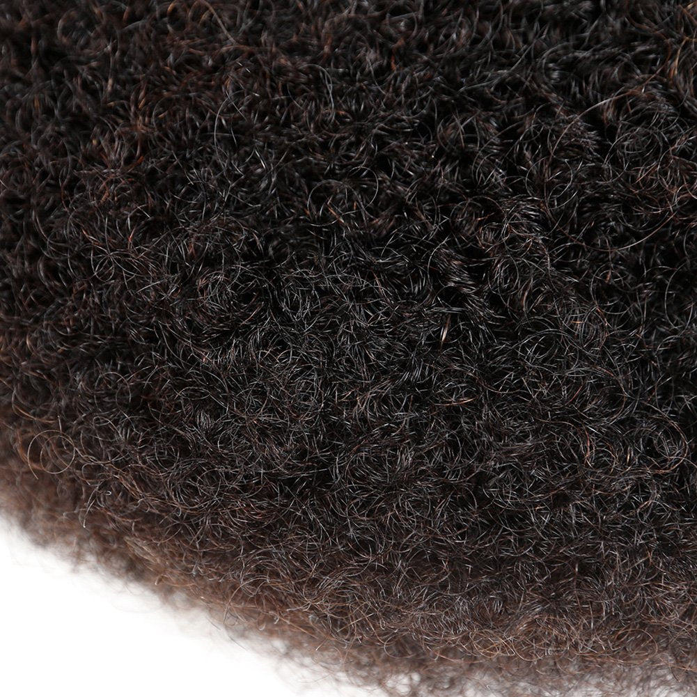 Style Icon 3 Bundles Afro Kinkys Bulk Human Hair (14"/14"/14", Natural Black) - Afro Twist Braiding Hair - Curly Hair Extensions Human Hair - Afro Bulk Braiding Hair for Dreadlocks - Loc Braiding Hair