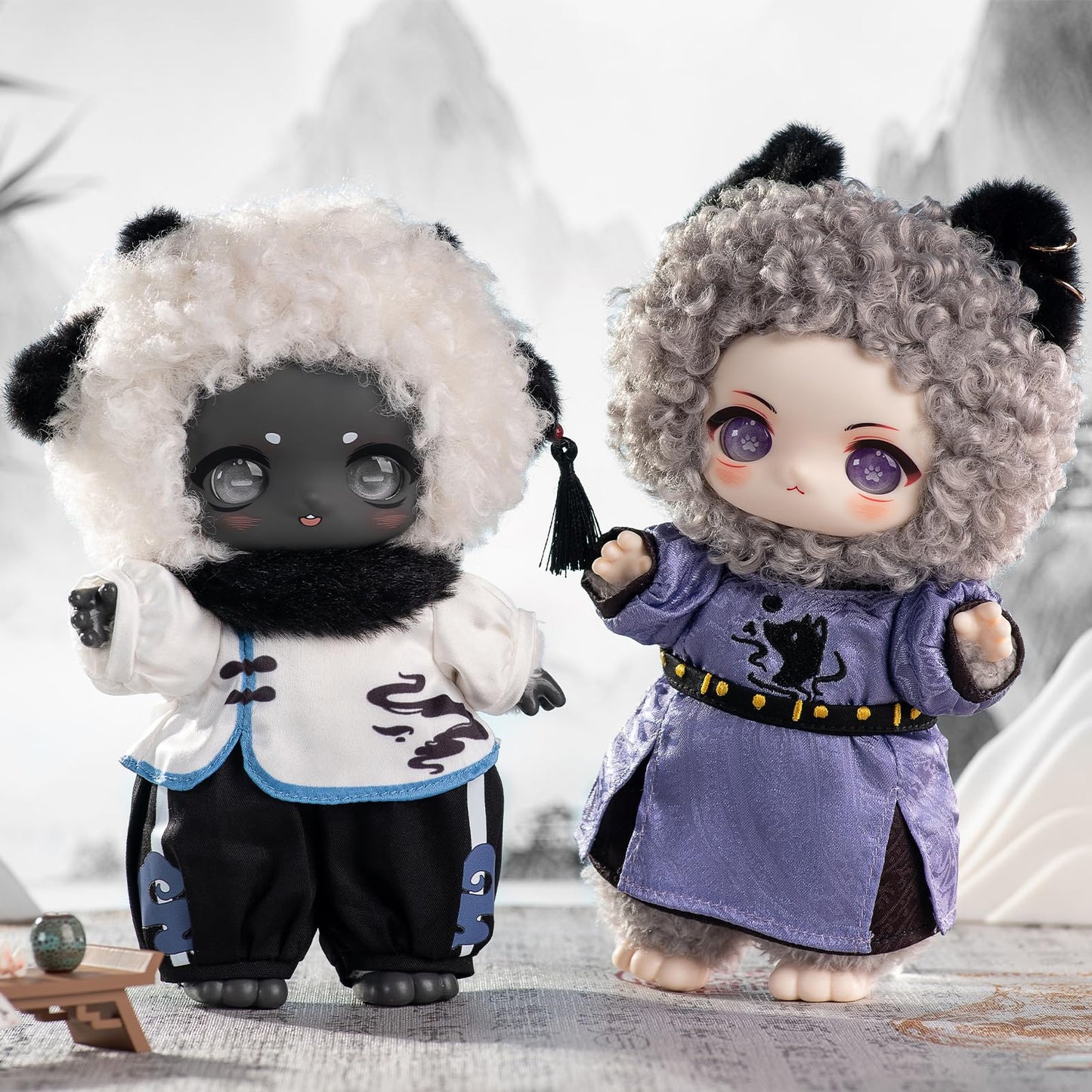 CALEMBOU Plush Doll Blind Box, Nagi Mountain and River Romance Series Mystery Blind Figure, Kawaii 1 of 6 Possible Collectibe Plush Toys Birthday Gifts (Mountain and River Romance Series)