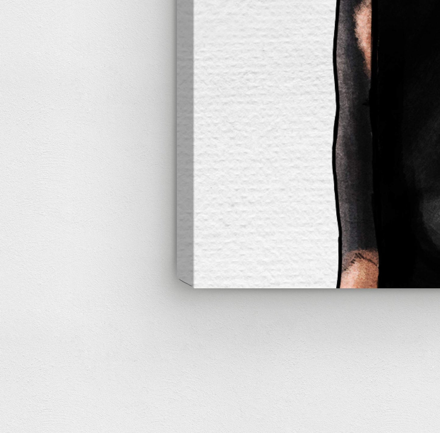 The Oliver Gal Artist Co. Fashion Wall Art Canvas Prints 'Friendly Glam Duo' Home Décor, 20x20, Black, White