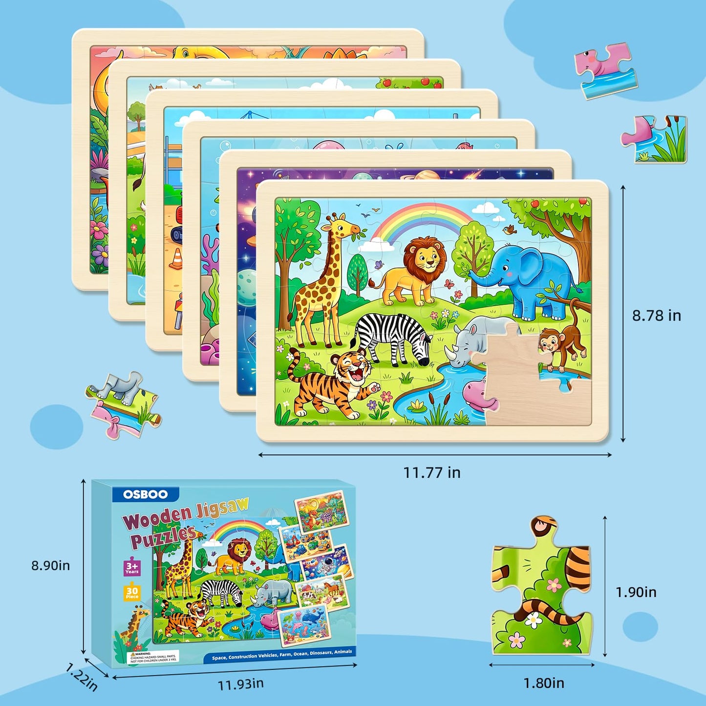 Puzzles 1000 Pieces-6 Pack
