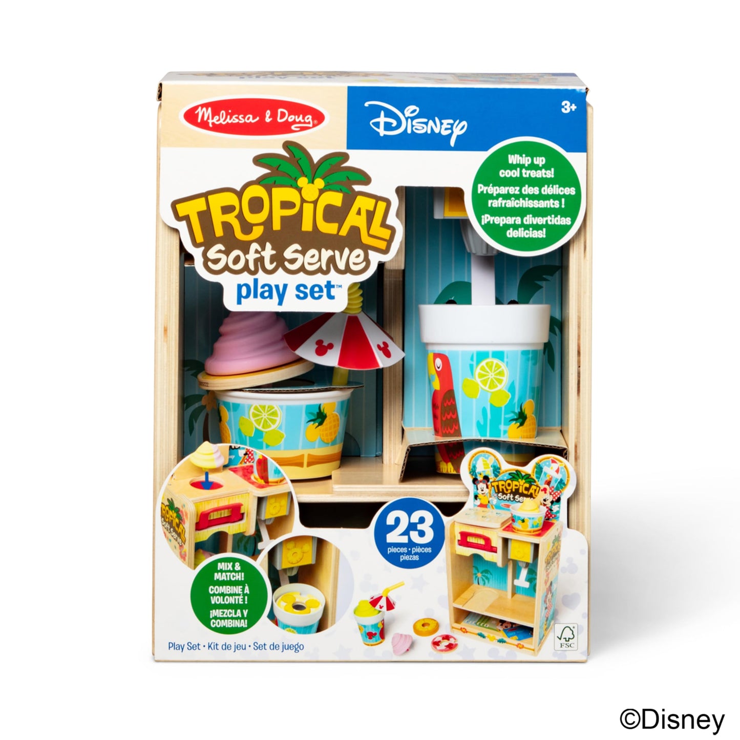 Melissa & Doug Mickey Tropical Soft Serve Playset