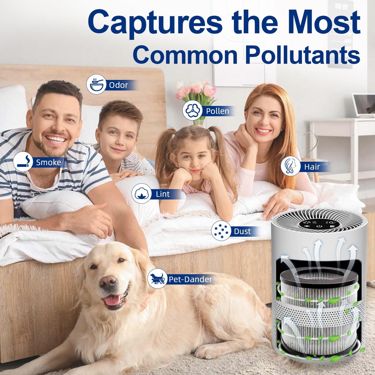 2801 Replacement Filter Compatible with Bissell MYair Personal Air Purifiers 2780 2780A 2780B 2780P and 27809 - Compare to My Air Part 2801, High Efficiency Activated Carbon Filters (4 Pack)