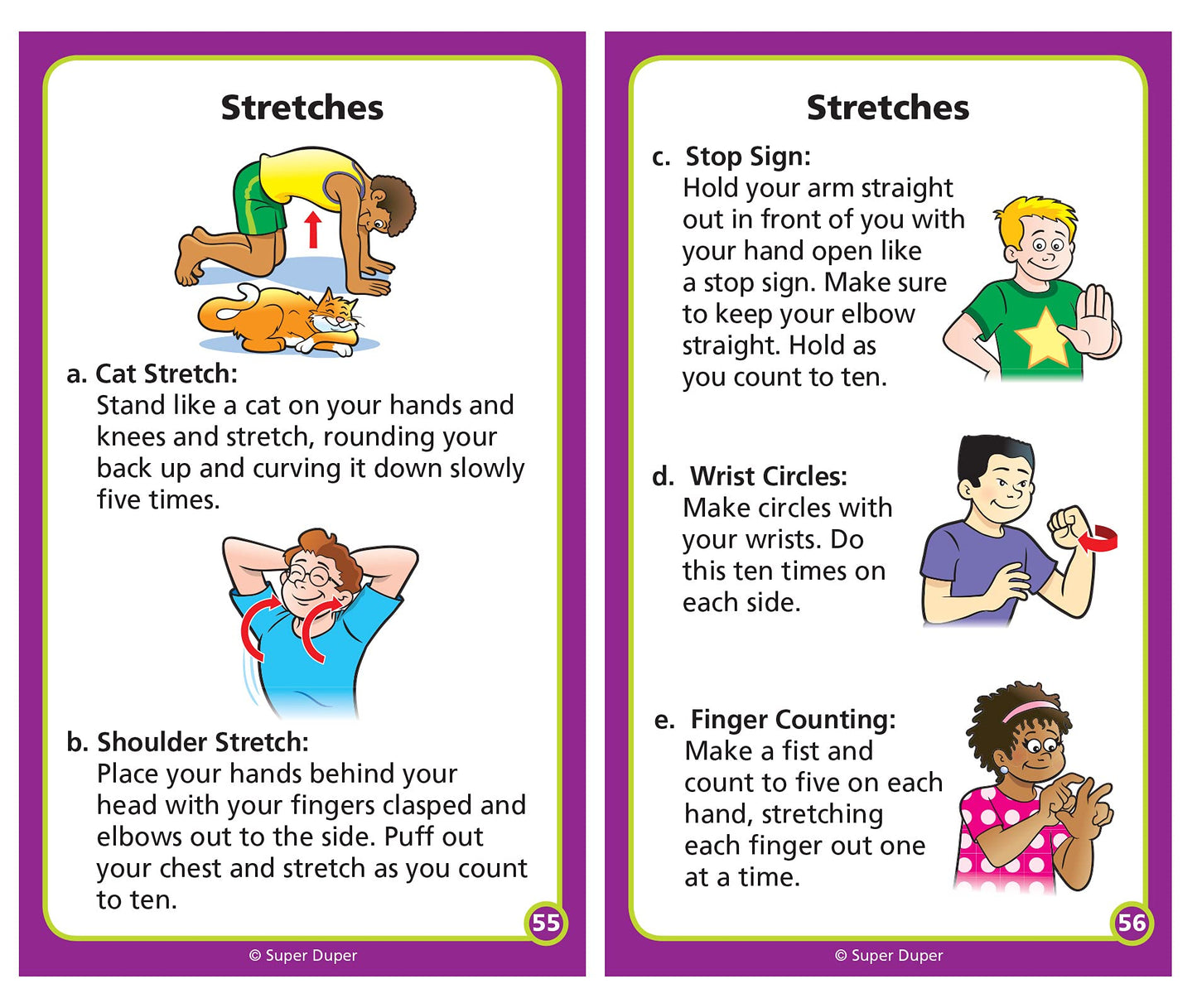 Super Duper Publications | Upper Body and Core Strength Fun Deck | Occupational Therapy Flash Cards | Educational Learning Materials for Children