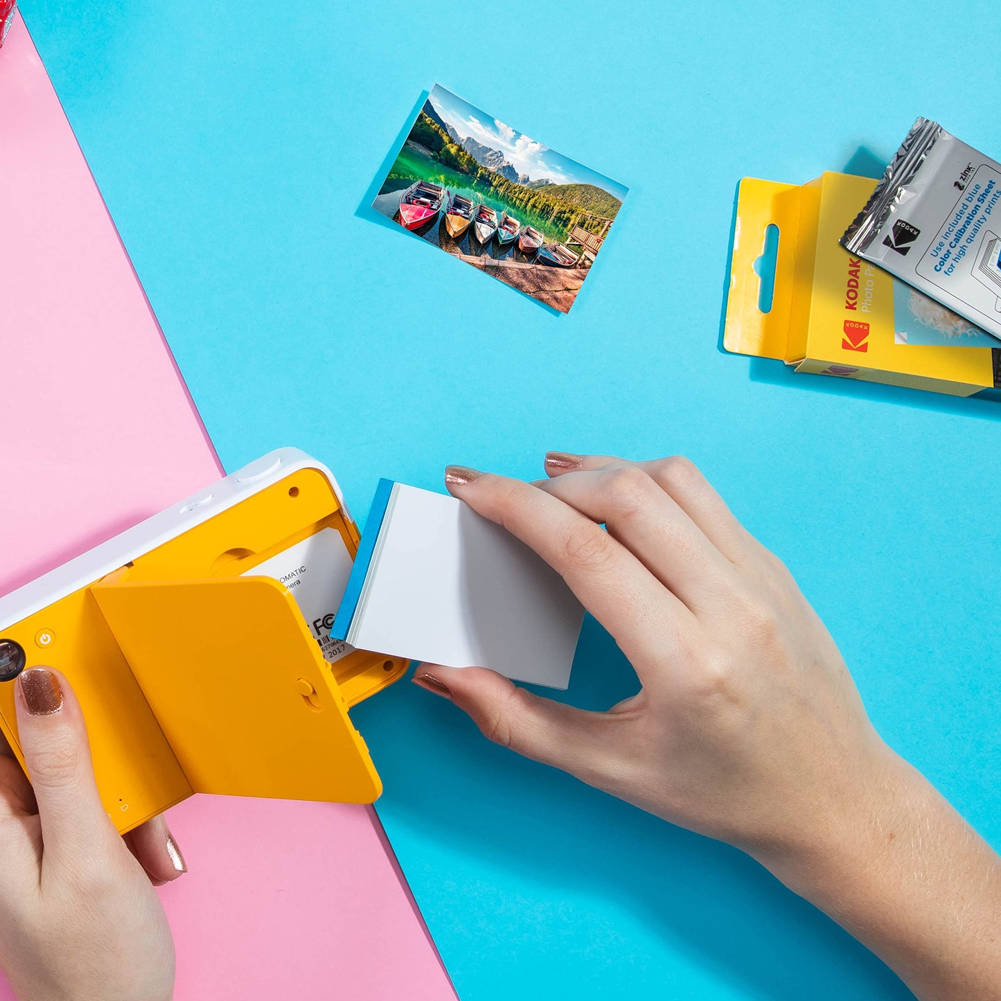KODAK 2x3 Premium Sticky-Backed ZINK Photo Paper (100 Sheets) - Compatible With Kodak Step, Step Slim, Printomatic, Printomatic+, Smile+, Step Touch