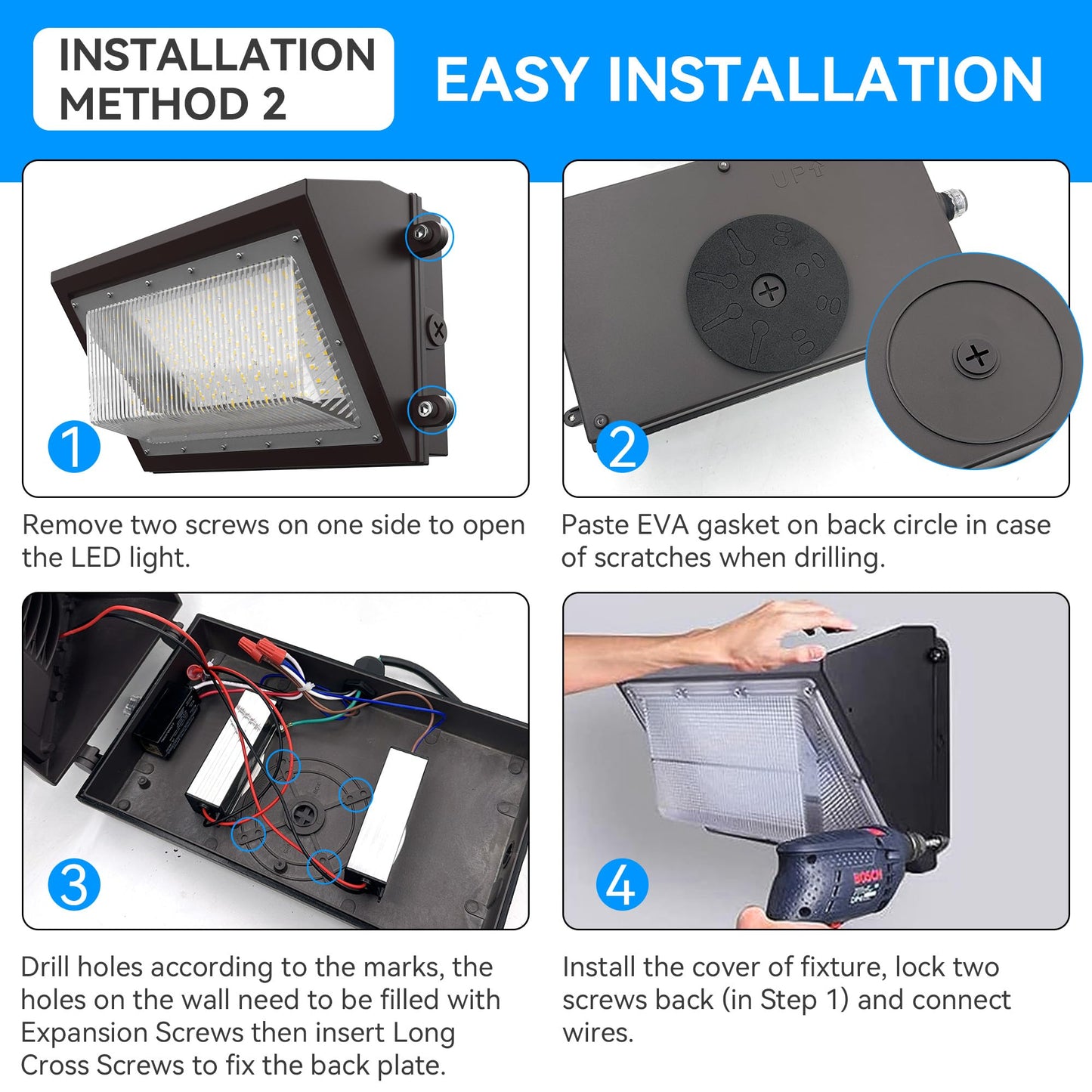 120W LED Wall Pack Light with Dusk-to-Dawn Sensor, 16800LM 5000K LED Security Flood Lighting, 120V Commercial and Industrial Outdoor LED Wall Lights for Parking Lots|Warehouses|Factories|House