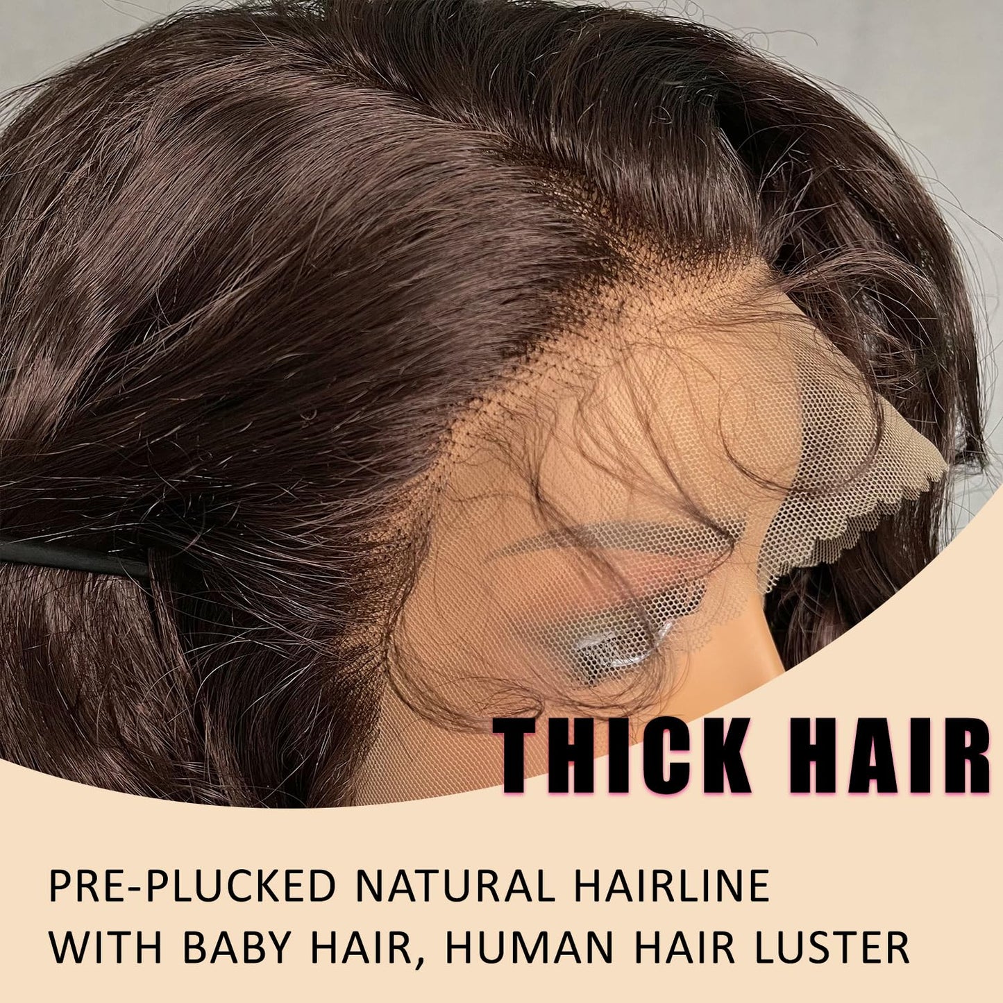 SOKU 32 Inch Long Brown 13x6 Lace Frontal Wig Lightweight Wavy Hair Pre Plucked Hairline with Baby Hair Glueless Transparent Lace Heat Resistant Synthetic Lace Front Wigs for Black Women