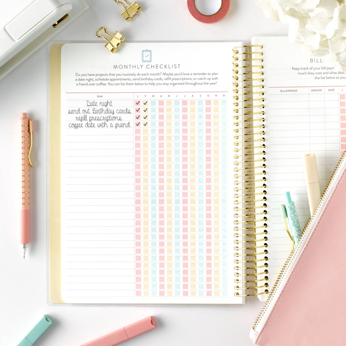 PPP Home Planner 2026 | 12-Month Weekly Calendar (Sunday Start) | Monthly Review & Seasonal Checklists | Budgeting & Savings Worksheets | Daily Bible Reading Plan | Checklists for Routines and Goals