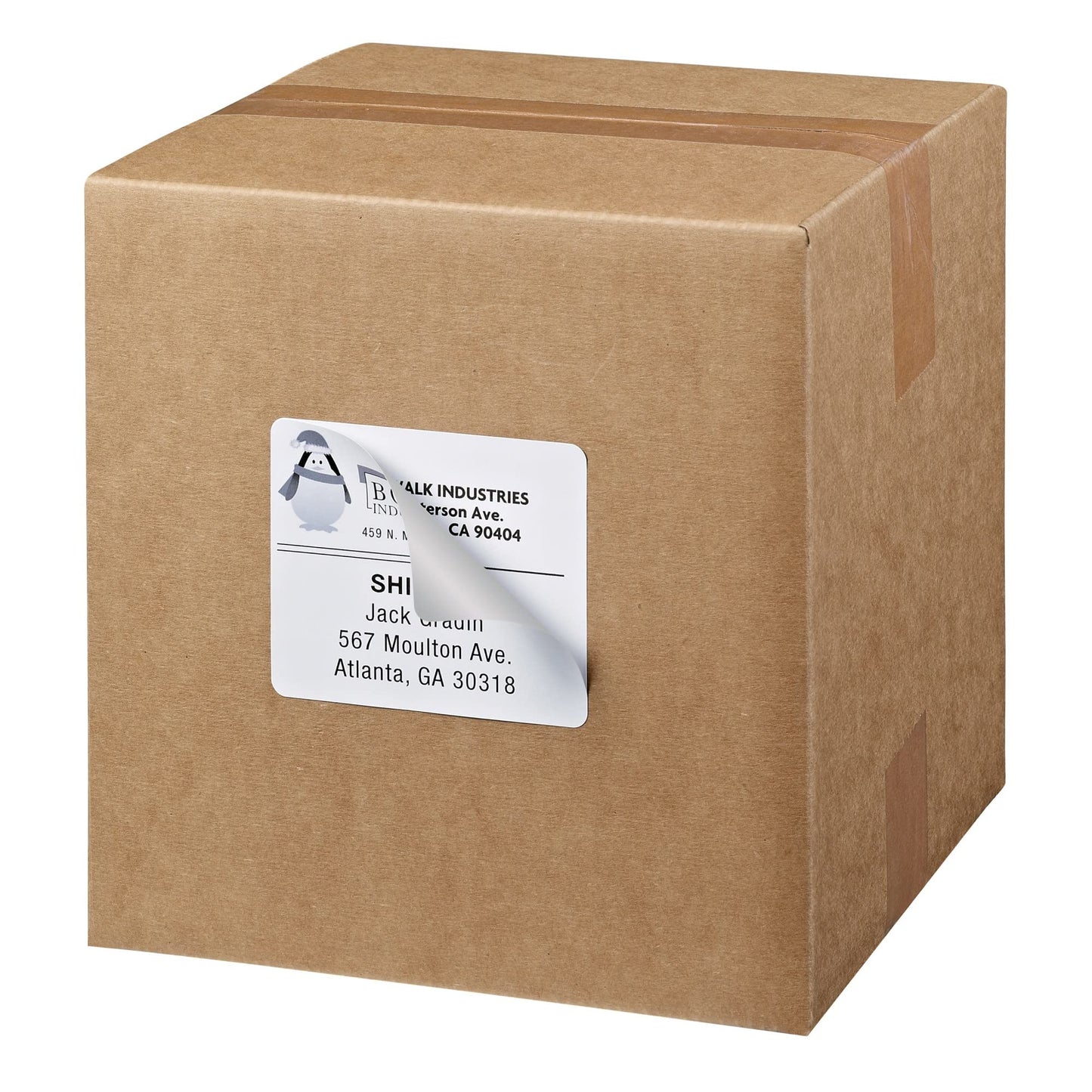 Avery Printable Shipping Labels, Sure Feed Technology, 3-1/3" x 4", White, 600 Blank Mailing Labels (8464)
