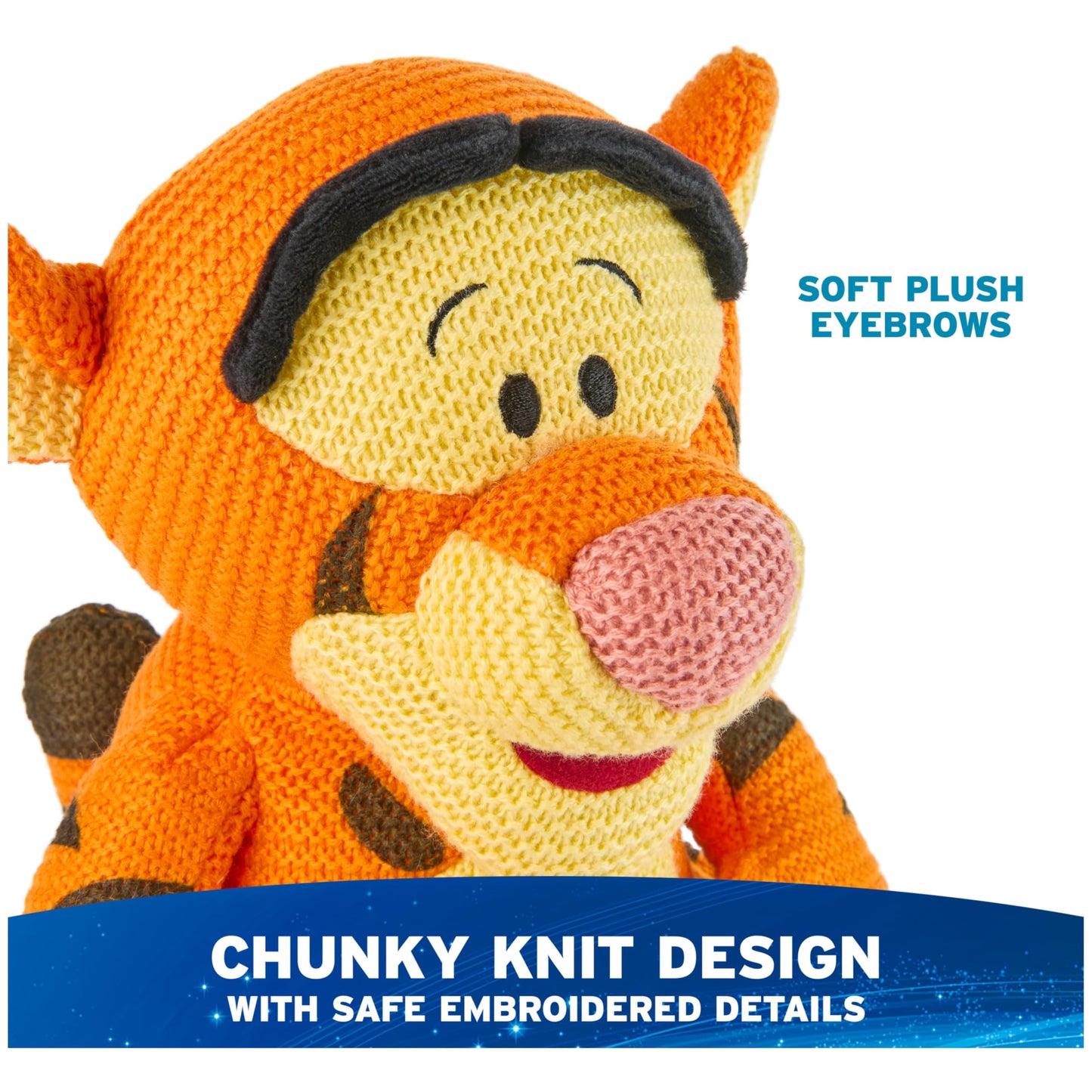 GUND Disney Official Tigger Knit Plush, Winnie The Pooh, Stuffed Animal for Ages 1 and Up, Orange, 10”
