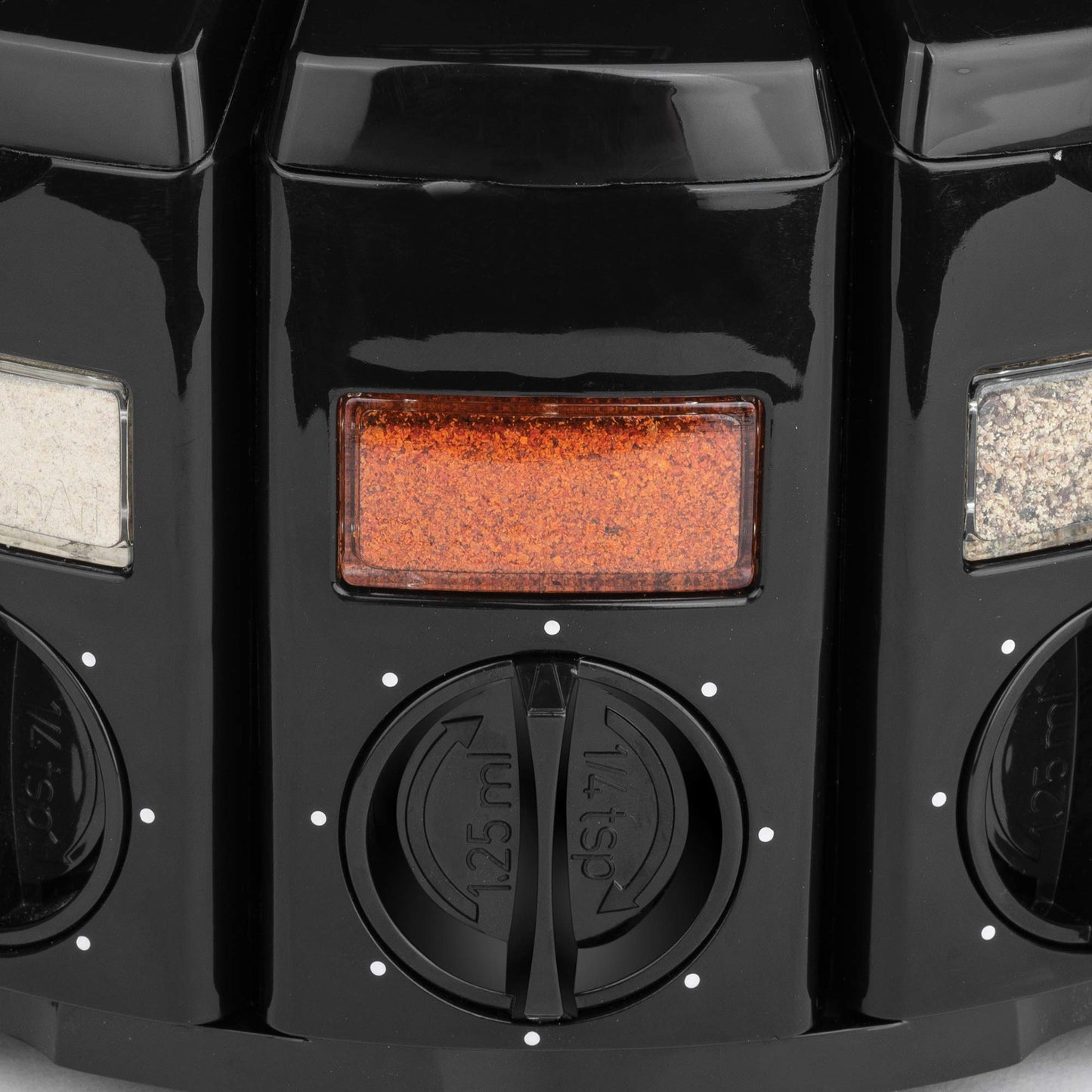 Kitchen Art Spice Rack Select-A-Spice Auto-Measure Carousel 12 Compartments Black 8.75 x 8.75 x 6 inches