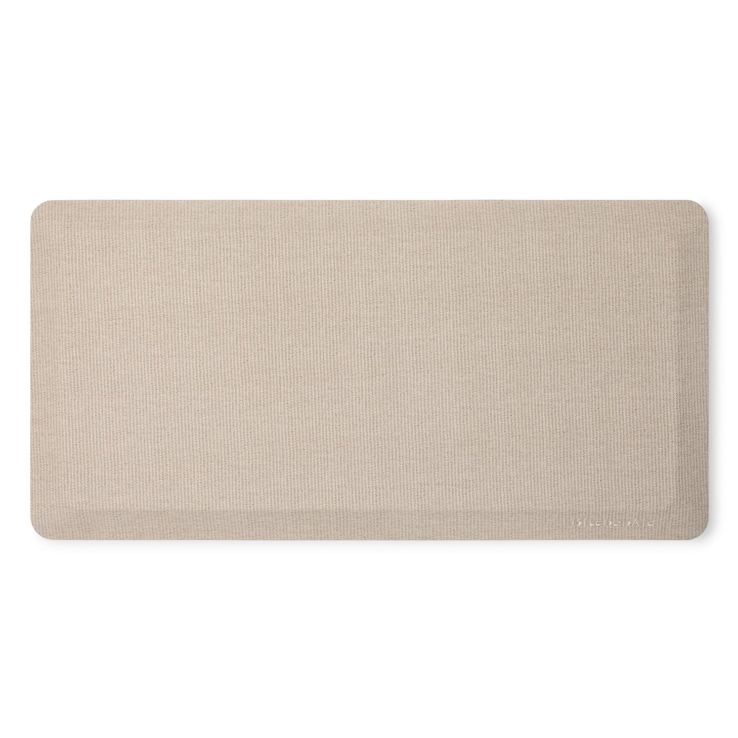 KitchenAid Gourmet Series Kitchen Comfort Gel Mat, Solid Basketweave, Milkshake Tan, 20"x39"