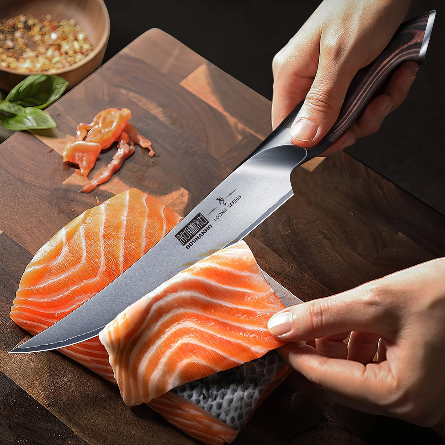HOSHANHO Boning Knife 6 Inch, High Carbon Stainless Steel Fillet Knife for Fish, Professional Japanese Sharp Kitchen Filleting Knives for Meat Cutting