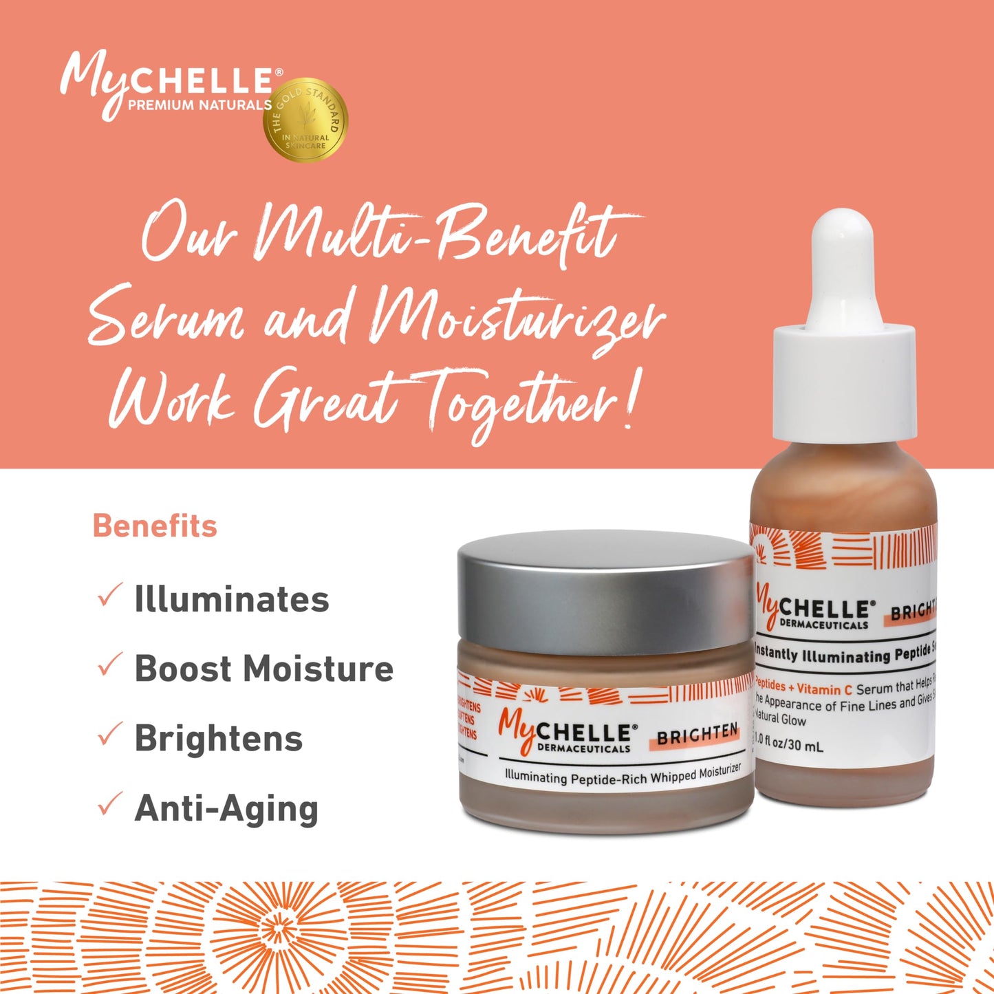 MYCHELLE Instantly Illuminating Peptide Serum, 1 FZ