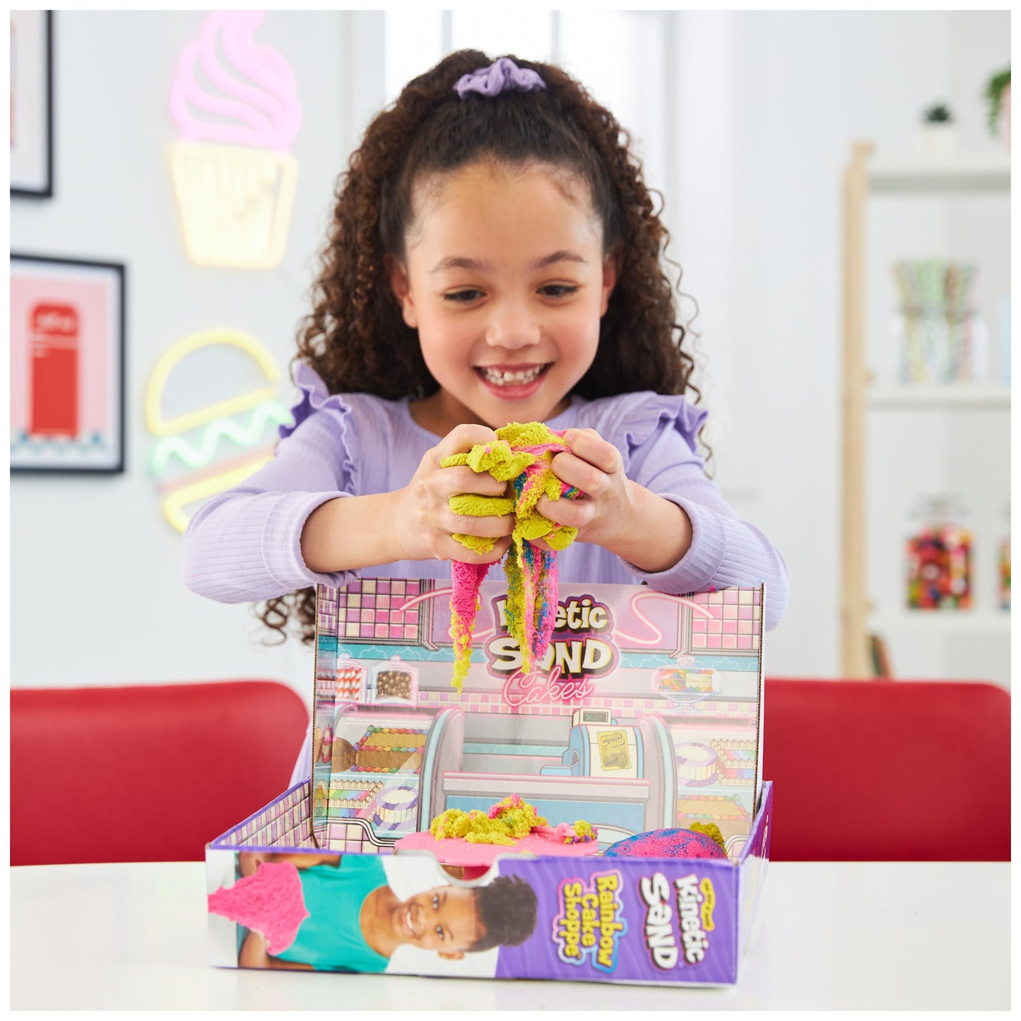 Kinetic Sand, Rainbow Cake Shoppe Playset