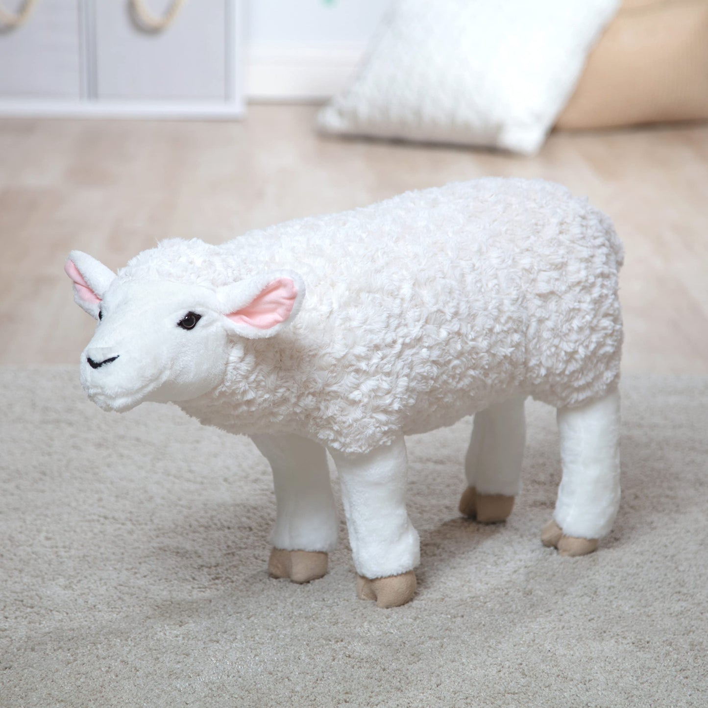 Melissa & Doug Giant Sheep - Lifelike Stuffed Animal (Nearly 2 feet Tall) Extra Large Stuffed Animals, Plush Animal Sheep for Ages 3+