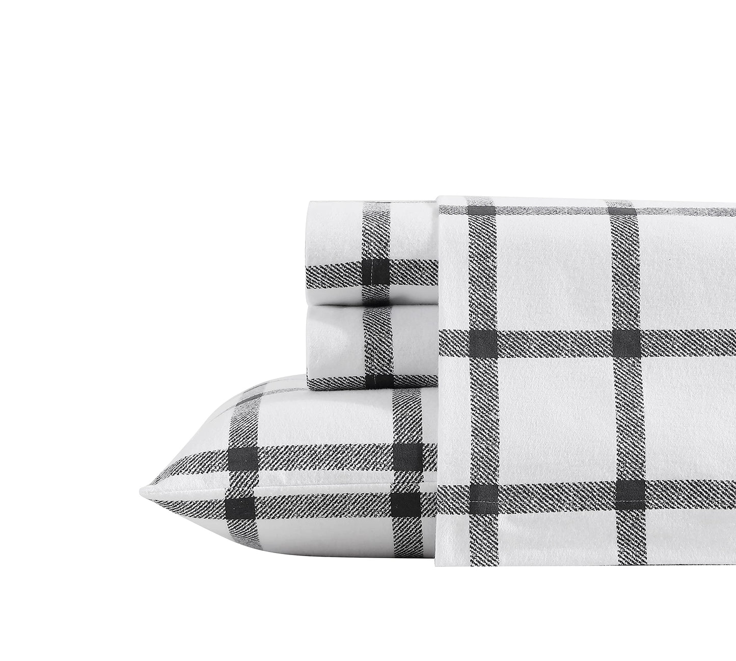 Eddie Bauer - King Sheets, Cotton Flannel Bedding Set, Brushed For Extra Softness, Cozy Home Decor (Bunkhouse Plaid, King)
