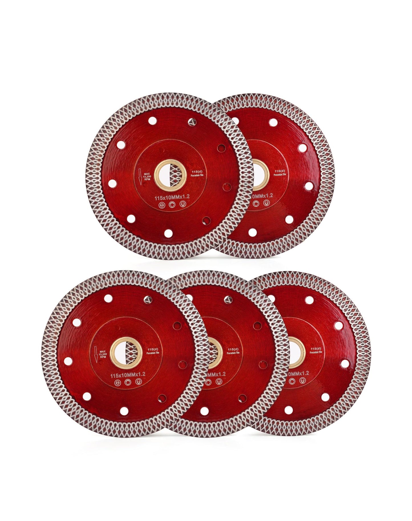 Casaverde 5Pcs/Lot 4.5" Super Thin Diamond Porcelain Saw Blade for Cutting Ceramic or Porcelain Tiles (4.5"-5pcs)…