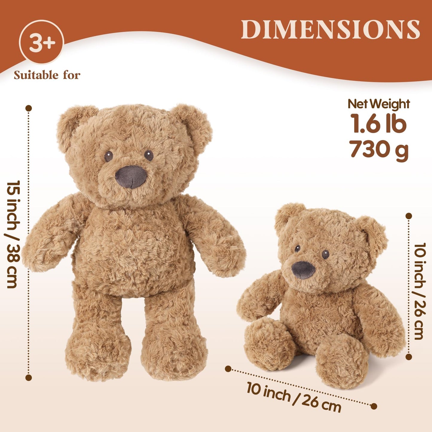 Cuckool Adorable and Cuddly Bear Stuffed Animal