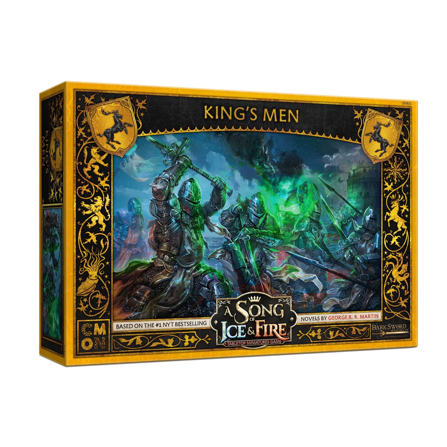CMON A Song of Ice and Fire Tabletop Miniatures Game Baratheon King's Men Unit Box (Multilingual Edition) - Strategy Game for Adults, Ages 14+, 2+ Players, 45-60 Minute Playtime, Made