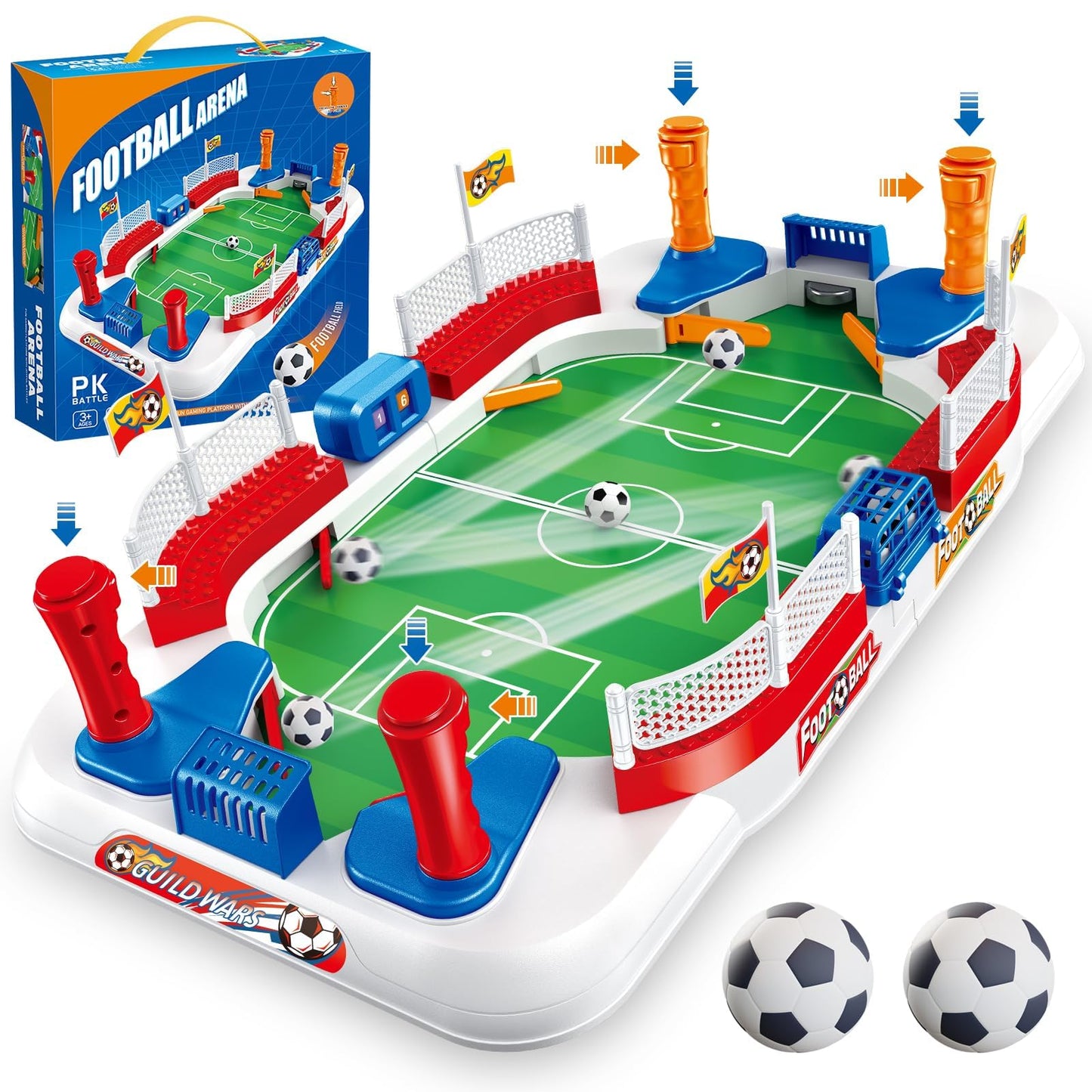 ZYYBQW - Mini Foosball Table, Soccer Board Game for Kids 3 4 5 6 7 8-12 Years Old Birthday Gifts Pinball Machine for Soccer Games Family Party Decoration for