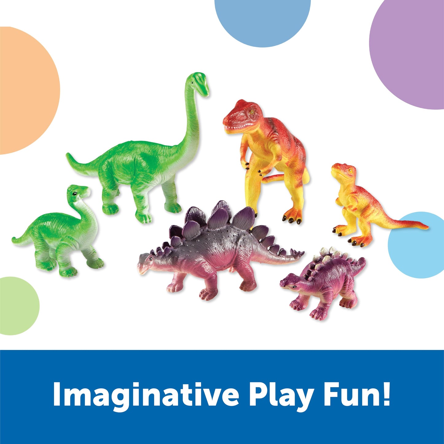Learning Resources Jumbo Dinosaurs: Mommas and Babies Toy Set (6 Piece)