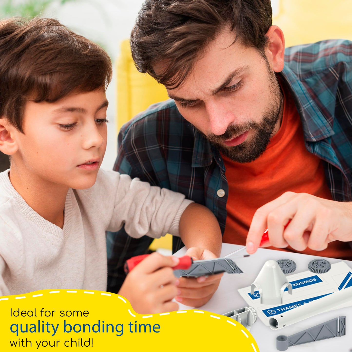Thames & Kosmos Wind Power V4.0 STEM Experiment Kit | Build a 3ft Wind Turbine to Generate Electricity | Learn About Renewable Energy & Power a Small Model Car | Weatherproof for Outdoor Use