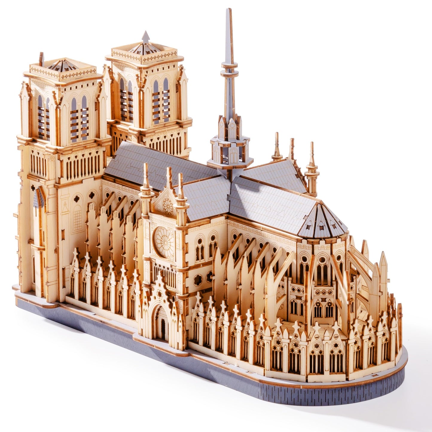 3D Wooden Puzzle for Adults — Paris Cathedral Model Building Sets, DIY Craft Kits, Unique Gift and Home Decor for Architecture Enthusiast (330PCS)