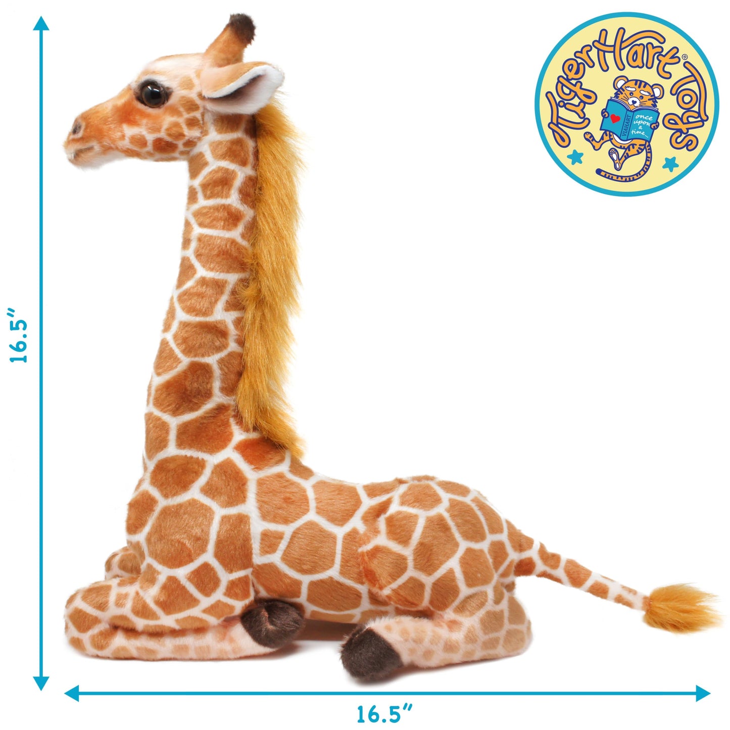 Jehlani The Giraffe | 18 Inch Stuffed Animal Plush | by TigerHart Toys