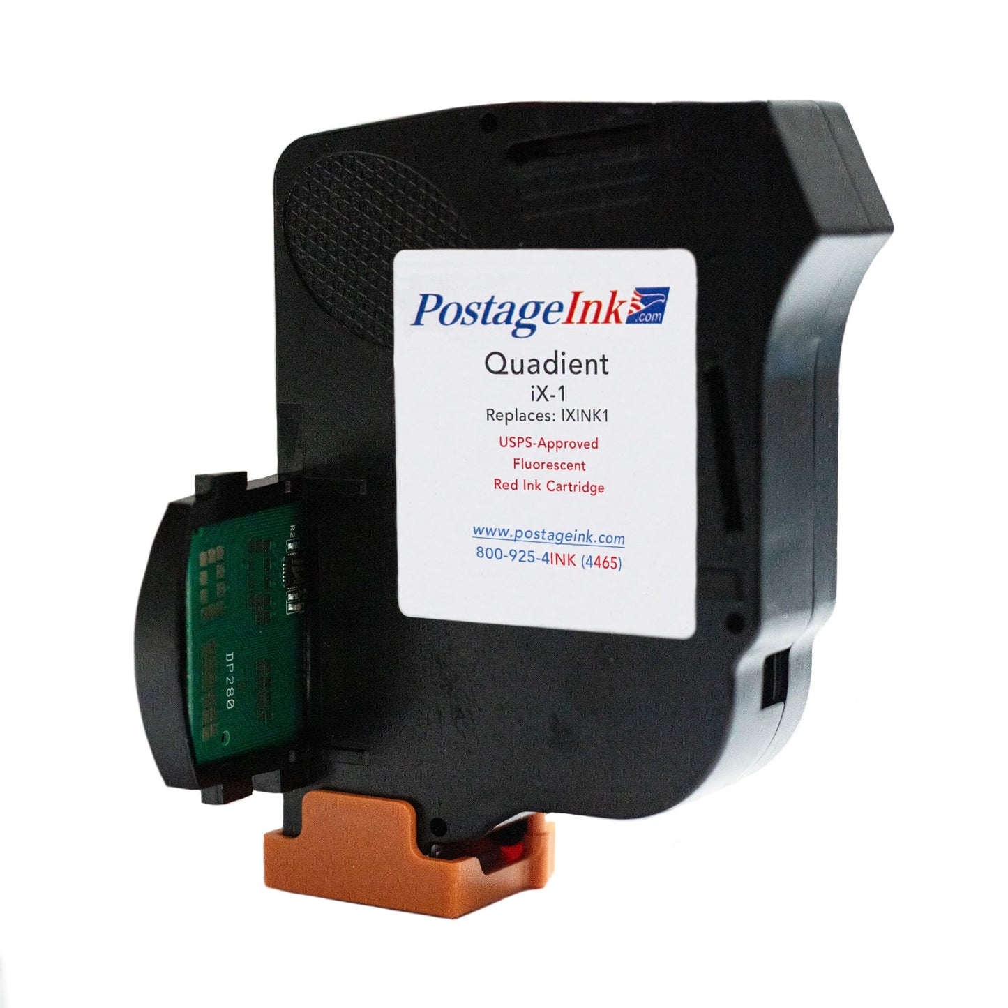 PostageInk.com IXINK1 2-Pack Red Ink Cartridge for iX-1 Postage Meters Sure.Jet # A0146668