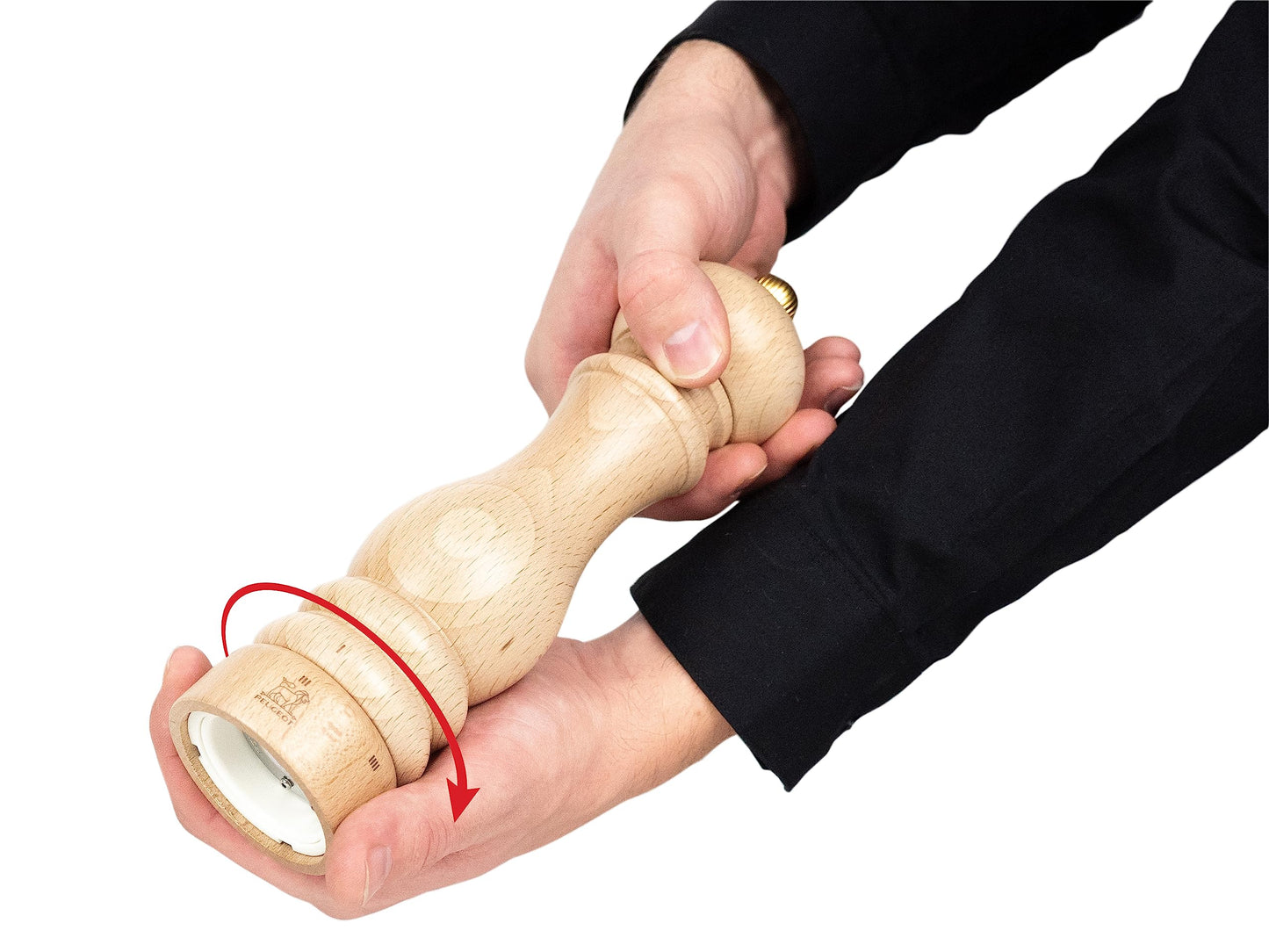 Peugeot - Paris u'Select Manual Salt Mill - Adjustable Grinder - Beechwood, Natural