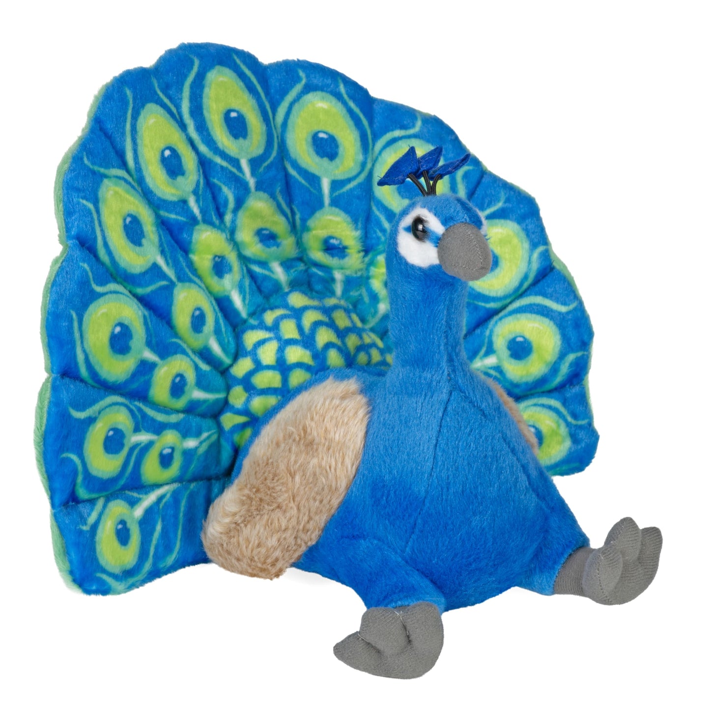 Wild Republic Peacock Plush, Stuffed Animal, Plush Toy, Gifts for Kids, Cuddlekins 12 Inches