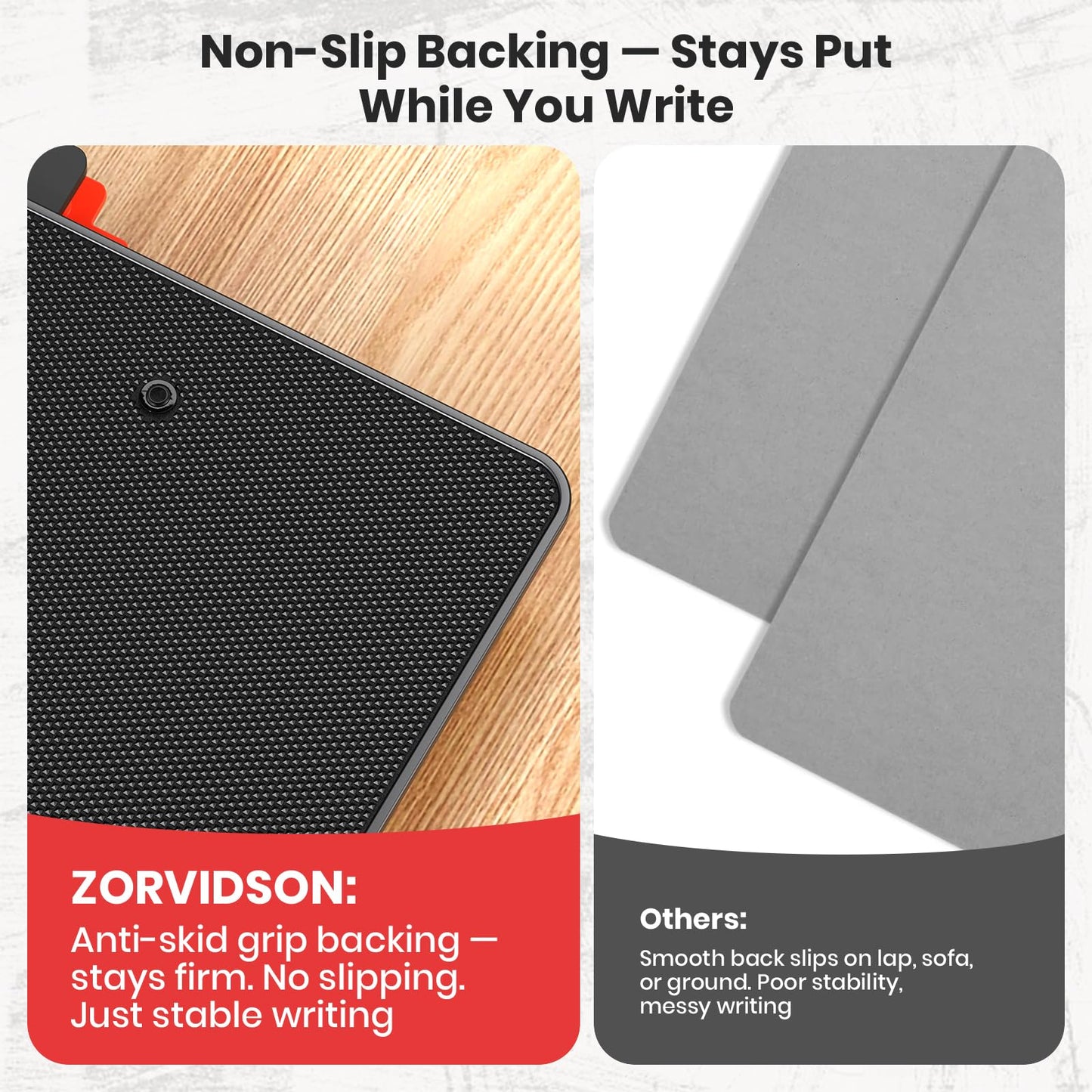 A4 Clipboard with Pen Holder,AlumFrame 2in1 HD Antislip Office/School 4P