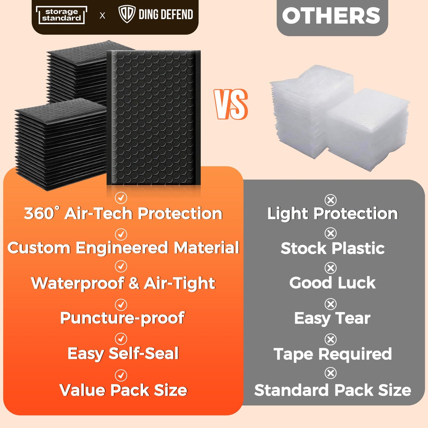510-Pack Bubble Mailer 4'' x 8'' - Self-Sealing Waterproof Small Mailing Envelopes Padded Lightweight Shipping Bags for Accessories, Small Parts, Jewelry, Trading Cards, Compact Items 4x7 Usable Space