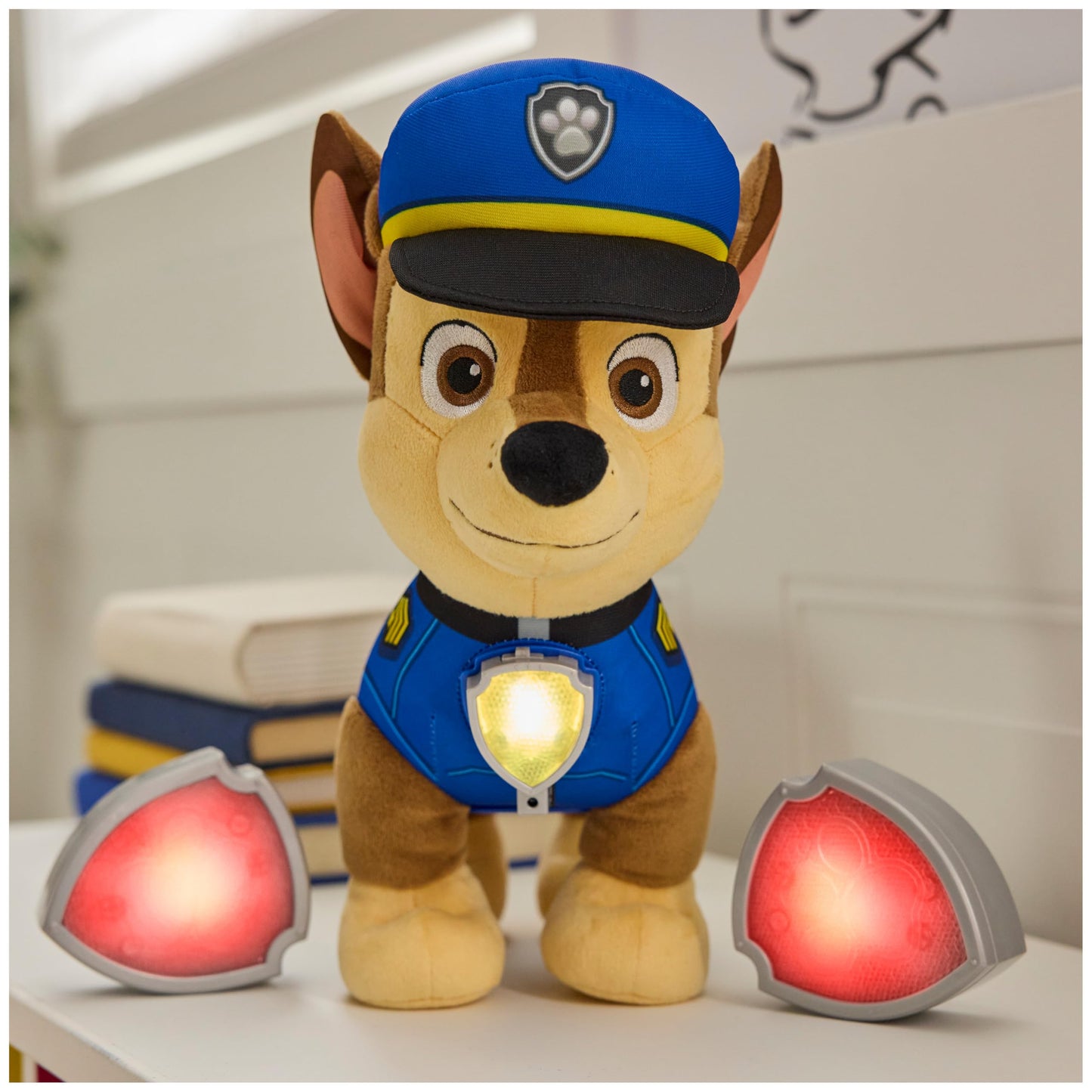 PAW Patrol Room Patrol Chase Interactive Plush Toy with Over 75 Sounds, Light-Up Badges, and 3 Play Modes, Kids Toys for Boys & Girls Ages 3 and Up