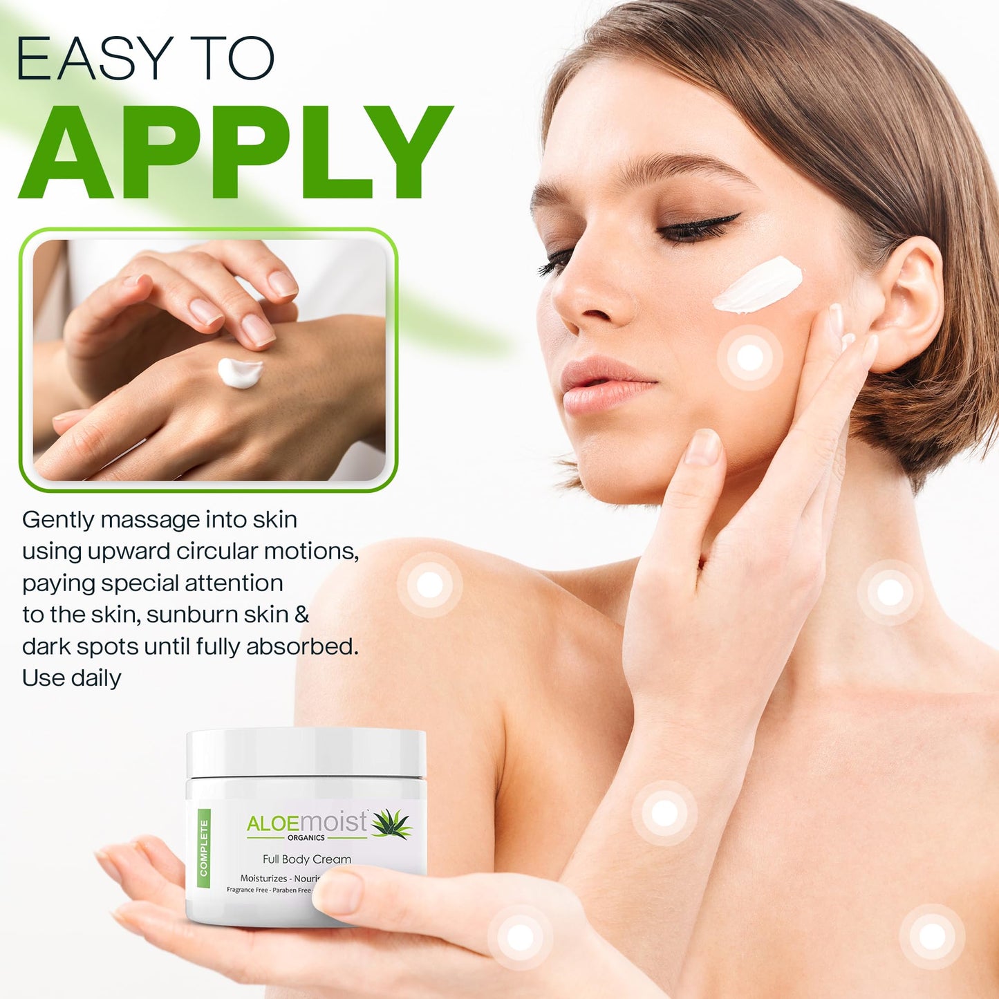 Natural Aloe Vera Body Lotion - Face & Body Moisturizing Cream with Organic Aloe Vera Gel, Vitamin E Oil, Vitamin C, Retinol Cream, Shea Butter – Anti Aging Face Moisturizer for Women, 8 Oz Pack of 2
