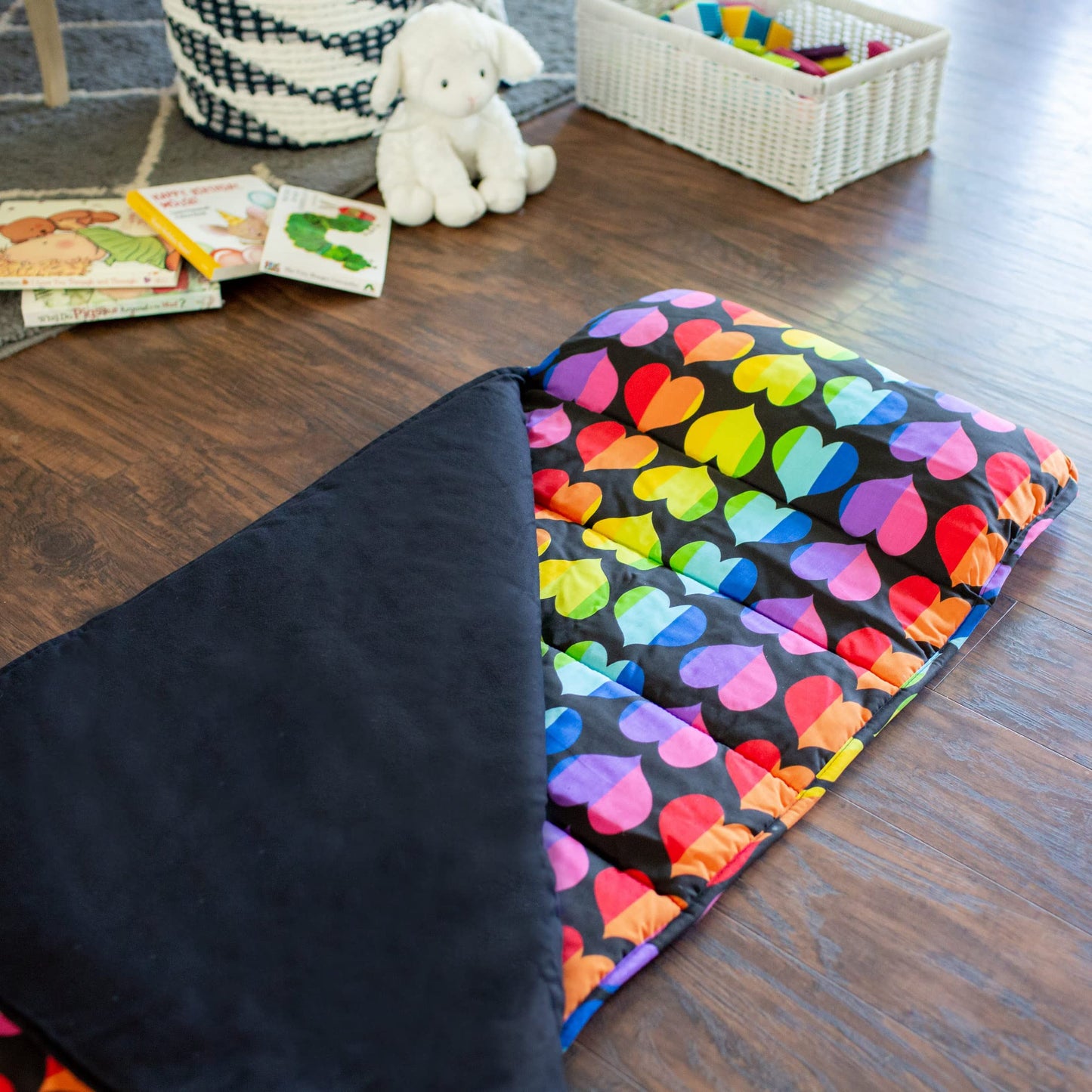 Wildkin Rainbow Hearts Original Nap Mat