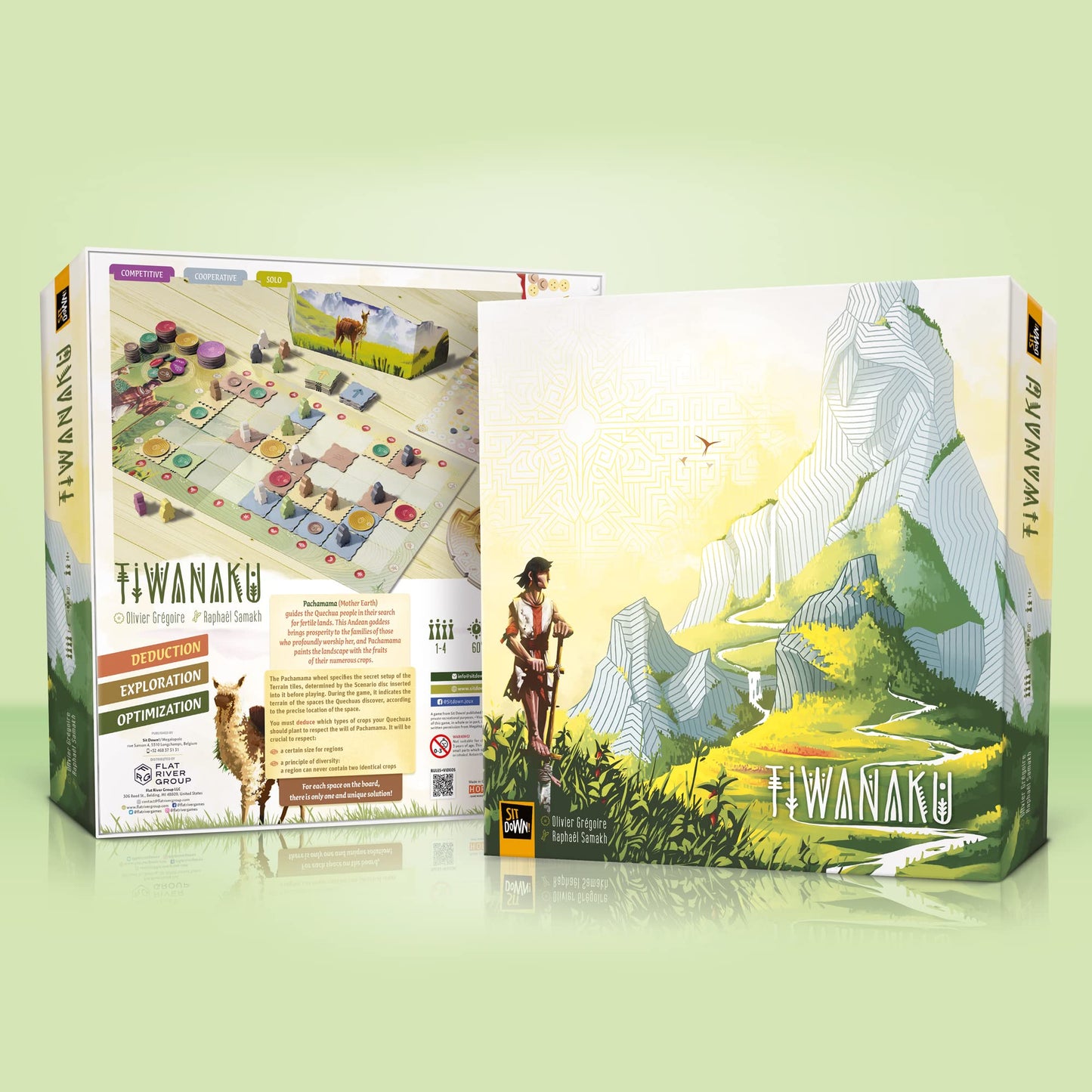 Sit Down! Tiwanaku - Sit Down! Strategy Board Game, Deduction Exploration Optimization, Pachamama Mother Earth Wheel, Play Solo Mode Or with Up to 4 Players, 30-60 Minute Play Time, for Ages 14+