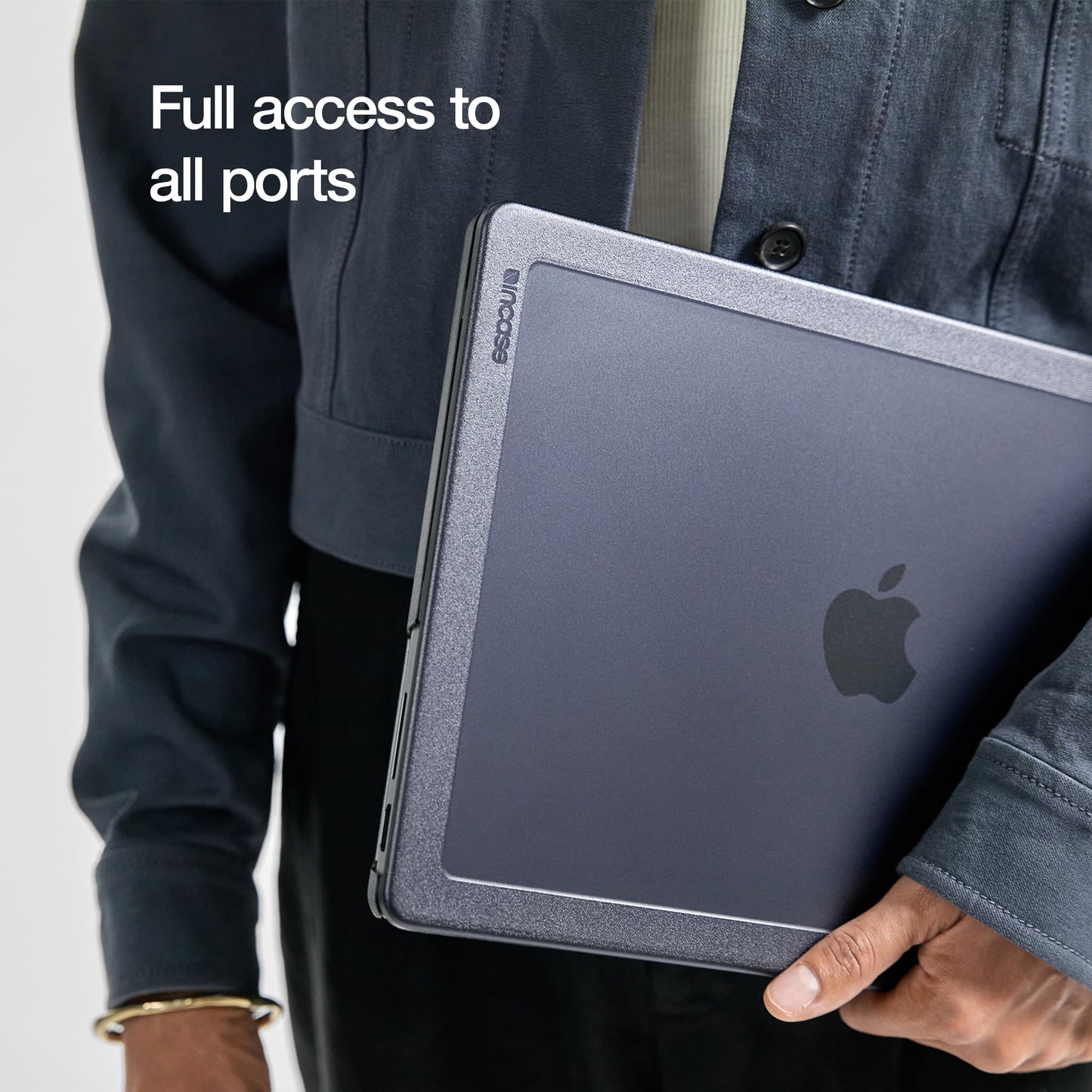 Incase Edge Hardshell with Makrolon® - MacBook Pro 14 inch Case - M5 2026, 2025-2021, M4, M3, M2, M1 - MacBook Case, Protective Hard Shell, Scratch Resistant, Rubberized Feet - Black
