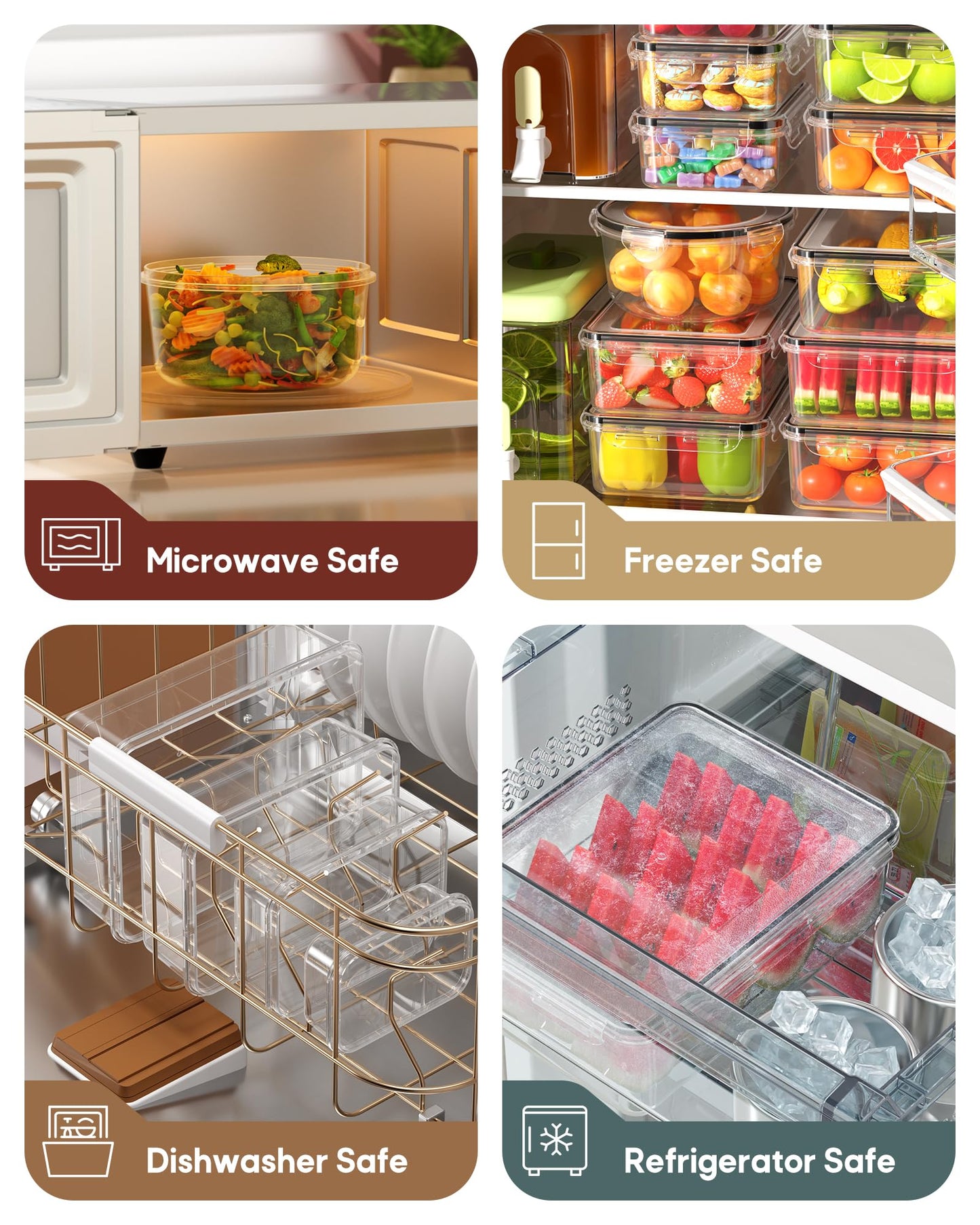 60 PCS Food Storage Containers with Lids Airtight, (30 Lids & 30 Containers) Leak proof Containers Set for Kitchen, Meal Prep, BPA-Free, PVC-Free Plastic, Microwave/Dishwasher Safe, Extra Labels & Pen