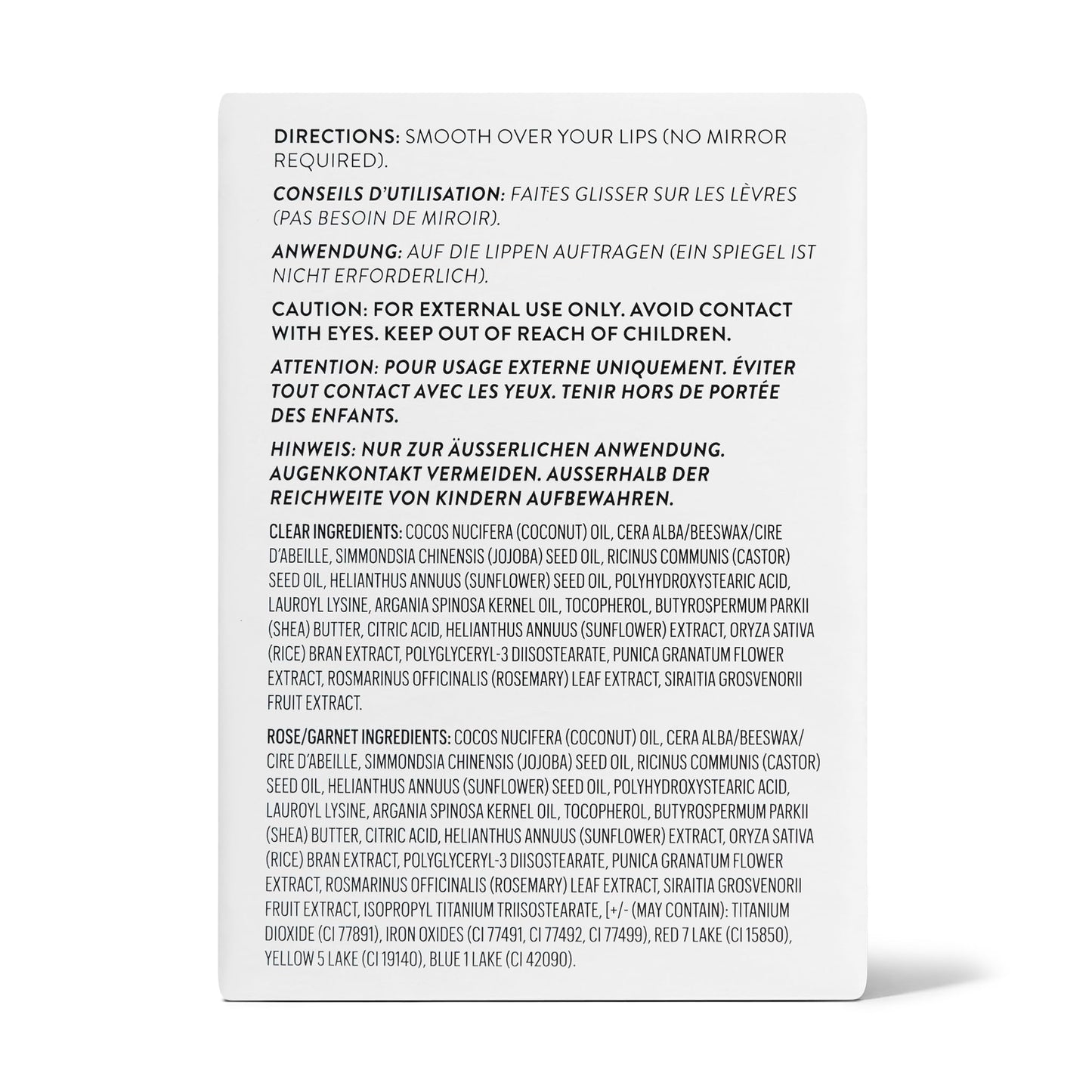 goop Beauty Lip Balm Trio | Clean Moisturizer for Chapped, Cracked & Dry Lips | Clear, Garnet, & Rose | Tinted for Sheer Color | Petroleum Free | 0.16 fl oz Each