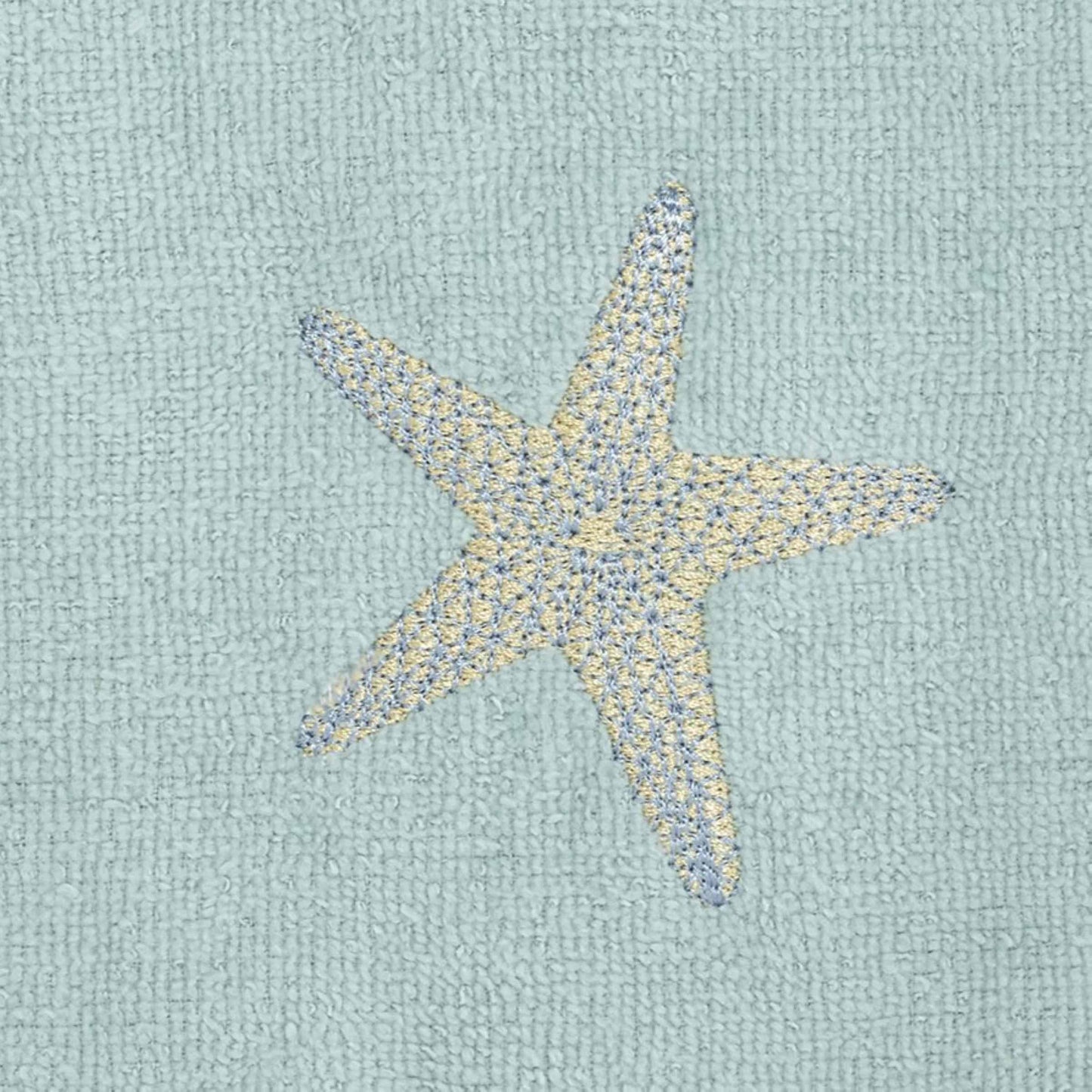 Avanti Linens - 3pc Towel Set, Soft & Absorbent Cotton, Coastal Home Decor (by The Sea Collection, Mineral)
