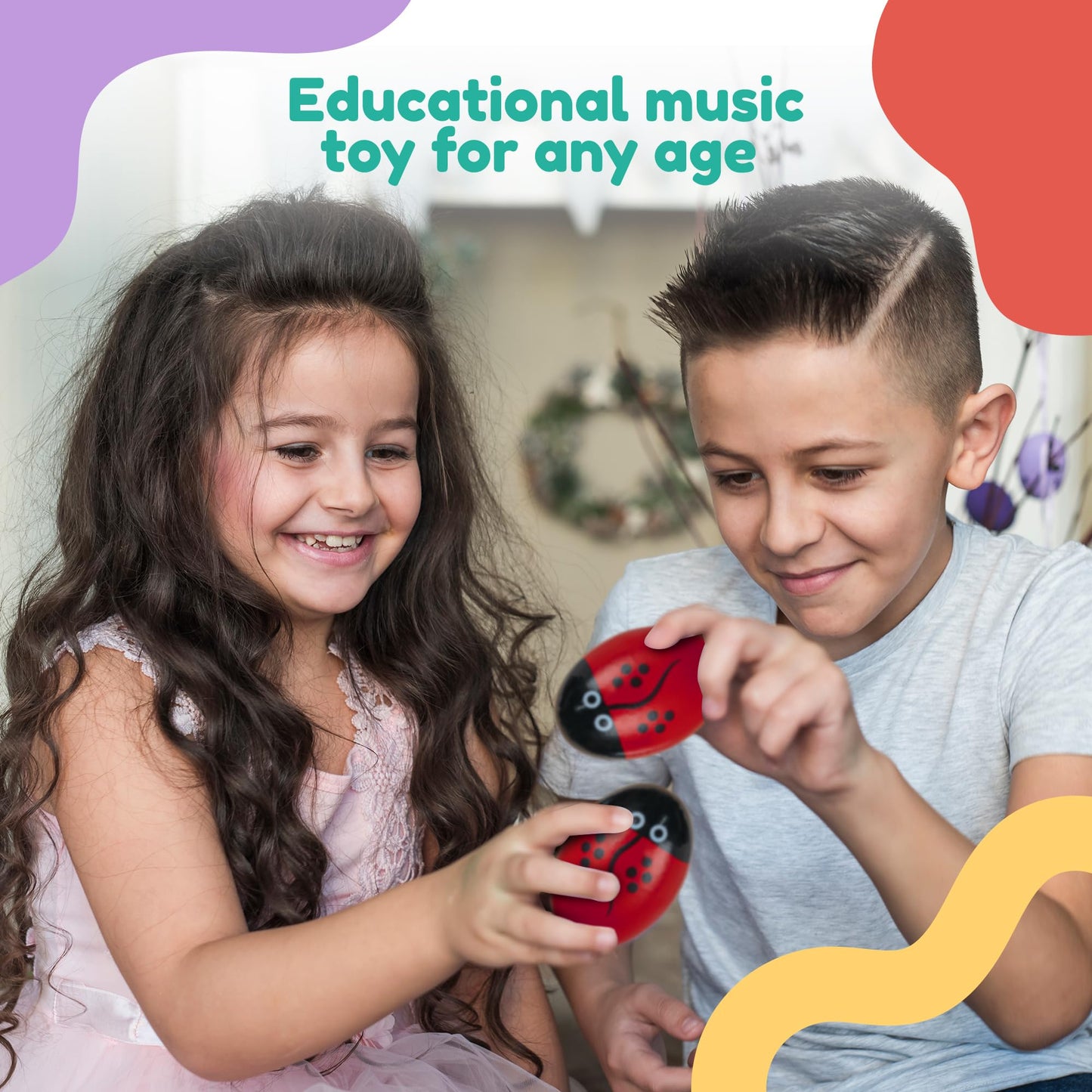 Stoie's 34 PCS Kids Musical Instruments for Babies and Toddlers, Montessori Educational Music Toy with Xylophone, Tambourine, Hand Bell, Triangle, Maracas, Durable, Storage Bag, Unisex