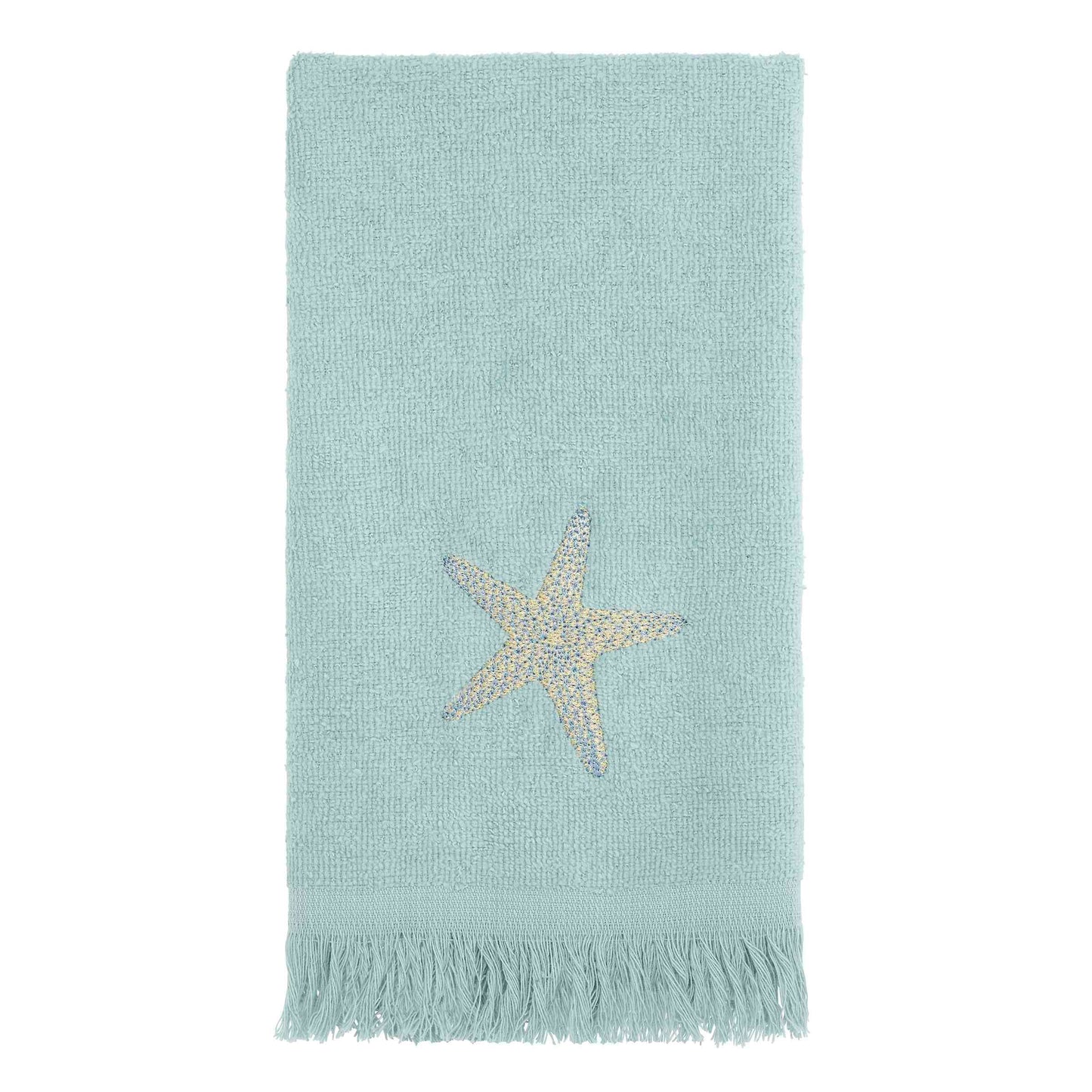 Avanti Linens - 3pc Towel Set, Soft & Absorbent Cotton, Coastal Home Decor (by The Sea Collection, Mineral)