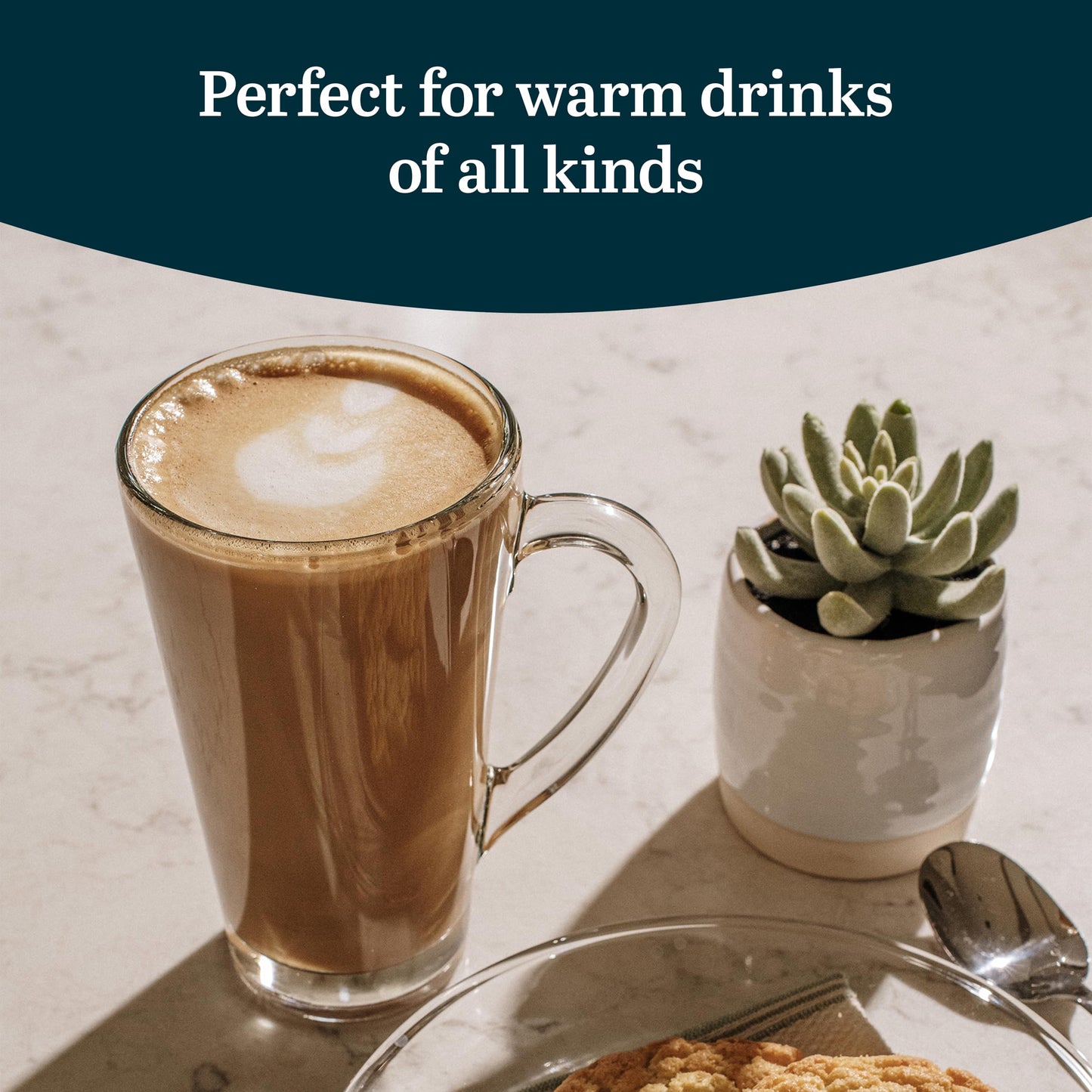 Libbey Cavana Tall Clear Glass Coffee Mugs Set of 4 (16.4 oz), Extra Tall Clear Coffee Mug with Handle, Tapered Latte Mug, Dishwasher Safe