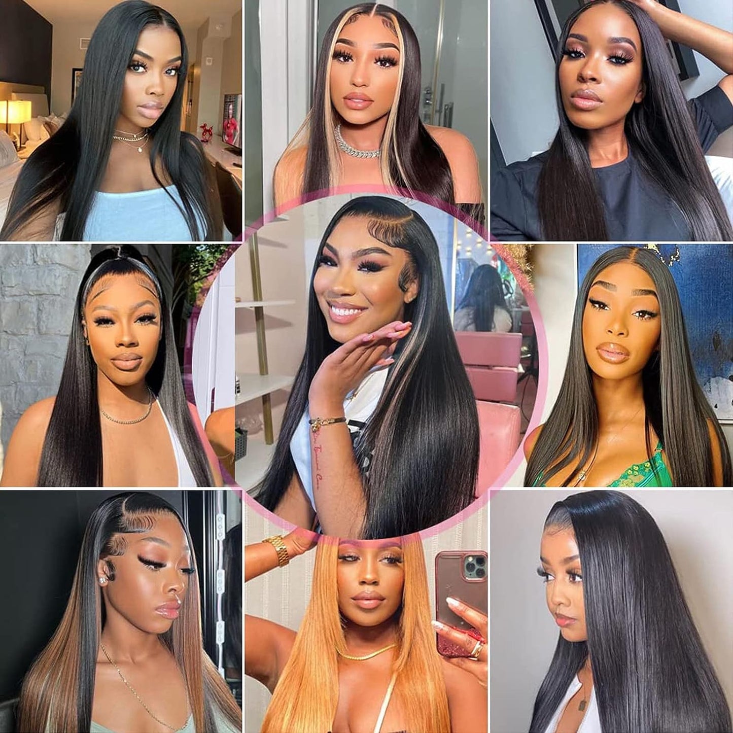 LXYANOO 12A Straight Bundles Human Hair with 5x5 Closure 18 20 22+16 Inch Brazilian Human Hair Bundles with Closure 100% Unprocessed Virgin Weave Bundles Human Hair with 5x5 HD Lace Closure
