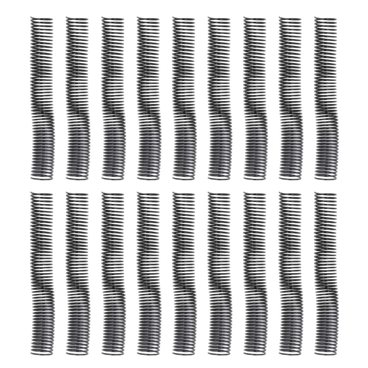 18 Pcs Plastic Spiral Binding Coil, 4:1 Pitch, 38mm Diameter, Reusable, Up to 310 Sheets High Capacity Binding Coil, for A4 Paper, Documents, Business