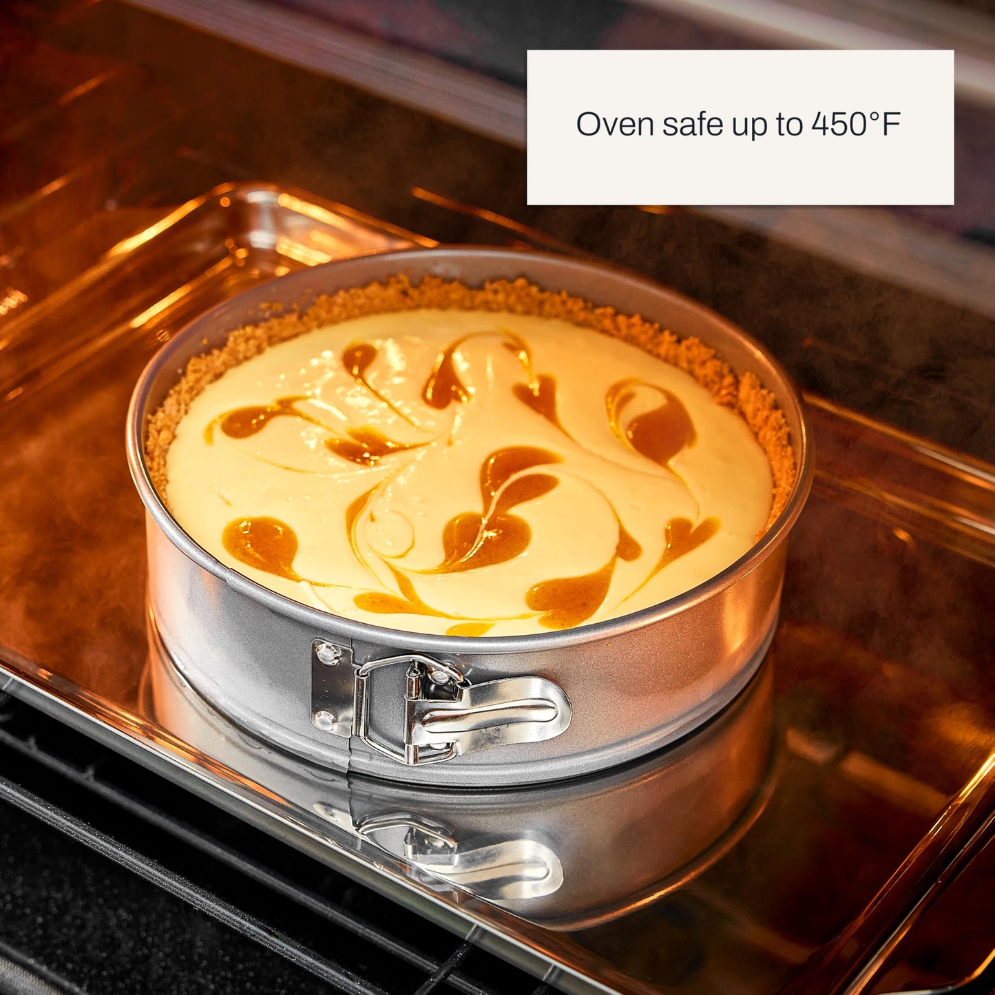 All-Clad Springform Pan 9 inch with Removable Bottom, Nonstick Pro-Release Bakeware, Professional Spring Form and Cheesecake Baking Mold, Durable Ceramic-Reinforced Non stick Coating, Grey
