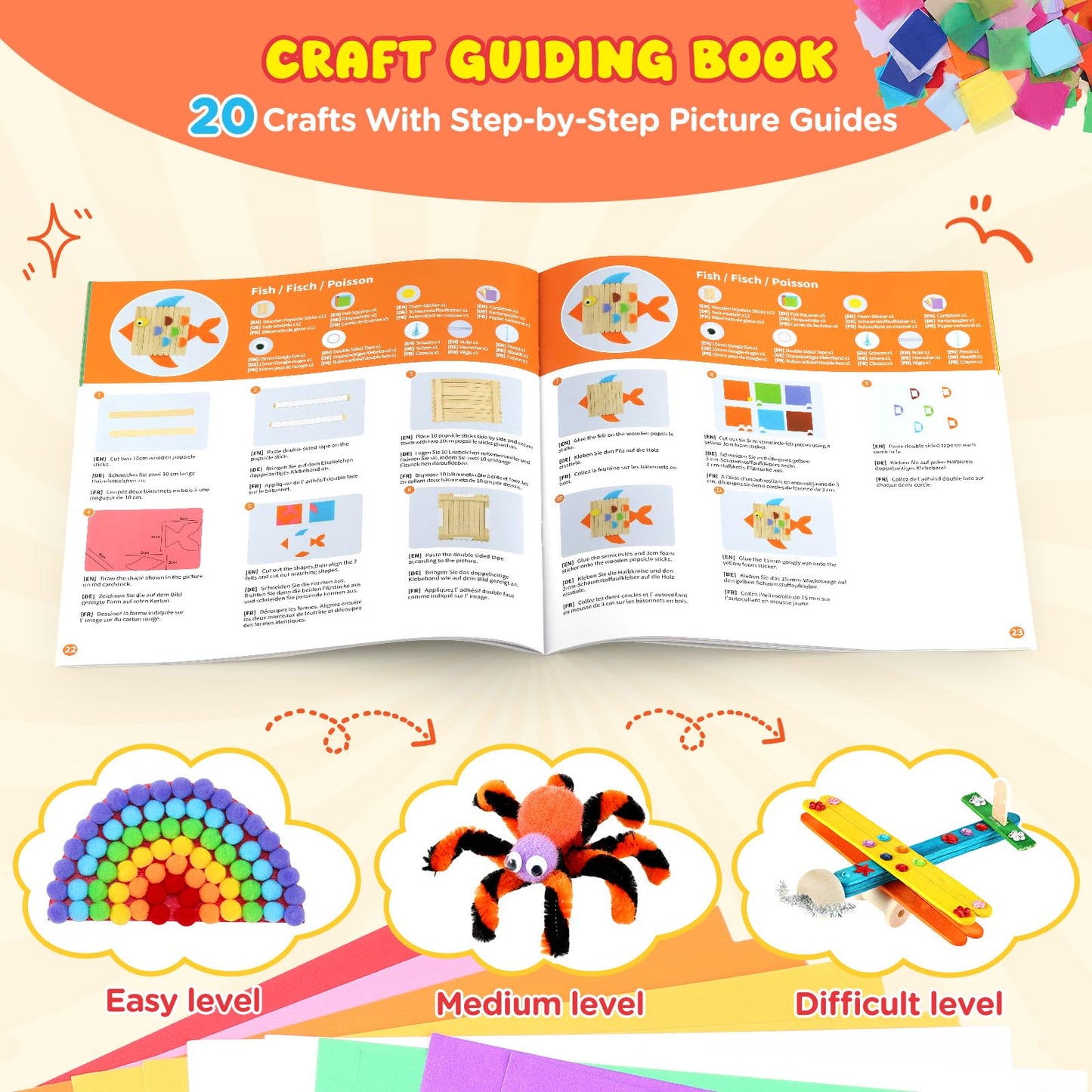 Zefy 3847+ Pcs Arts and Crafts Supplies